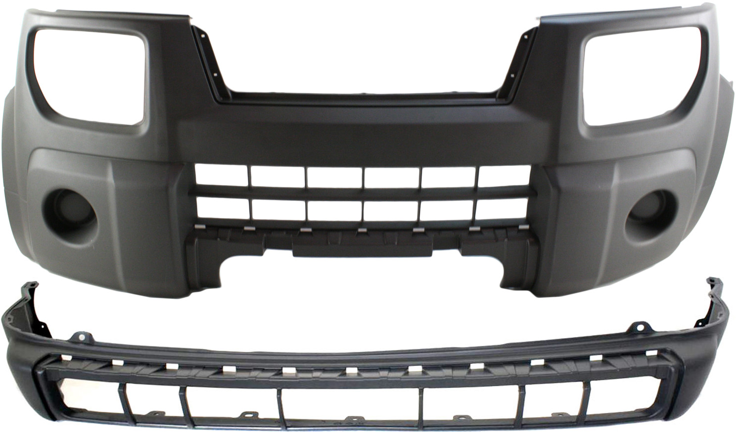 AM ELEMENT 03-05 FRONT AND REAR BUMPER COVER Primed DX LX Models SKU SET H010333-2 Partslink HO1000214 HO1100271 OEM 04711SCVA80ZA 04715SCVA80ZA