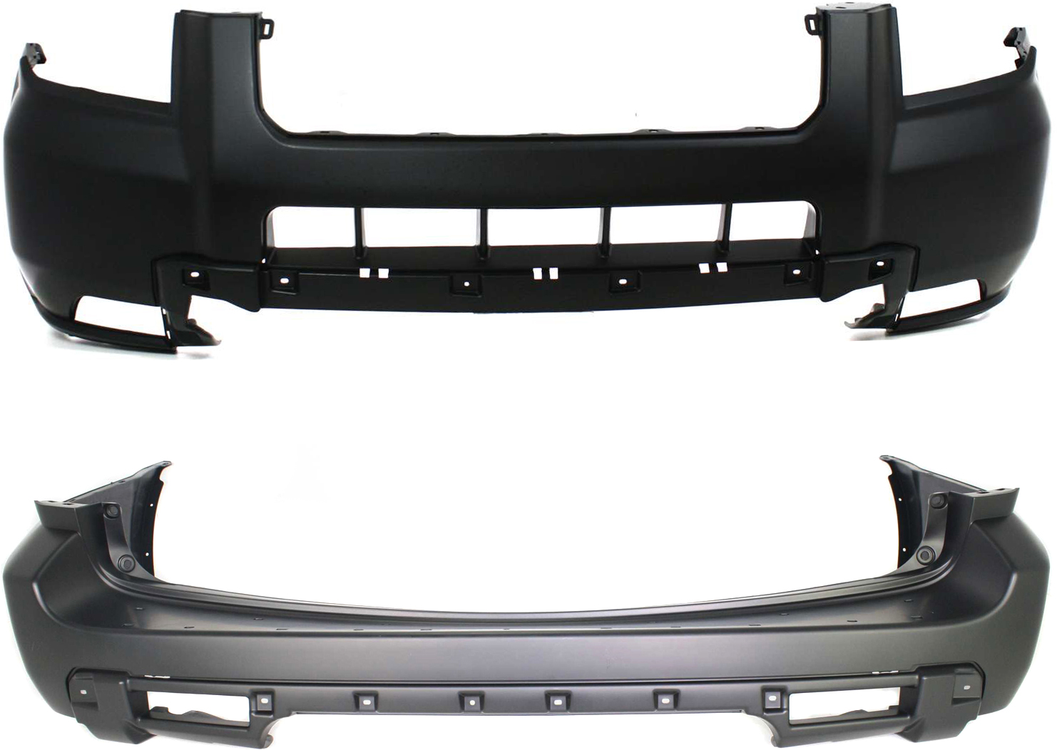 AM PILOT 06-08 FRONT AND REAR BUMPER COVER Set of 2 Primed SKU SET H010353P 2 Partslink HO1000240 HO1100236 OEM 04711S9VA92ZZ 04715S9VA91ZZ
