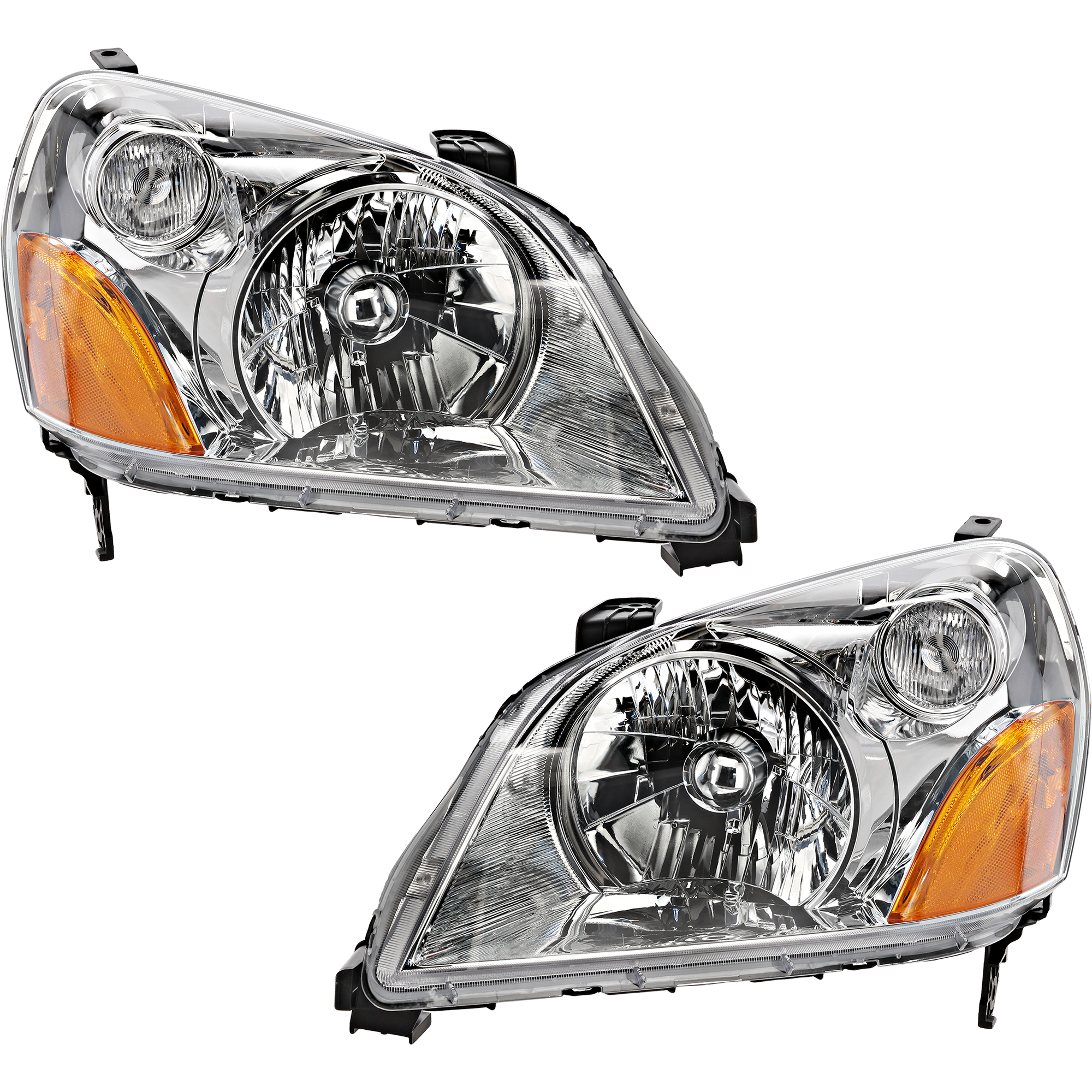 AM PILOT 03-05 HEAD LAMP RH AND LH Lens and Housing Halogen SKU SET H100149 Partslink HO2518105 HO2519105 OEM 33101S9VA01-33151S9VA01