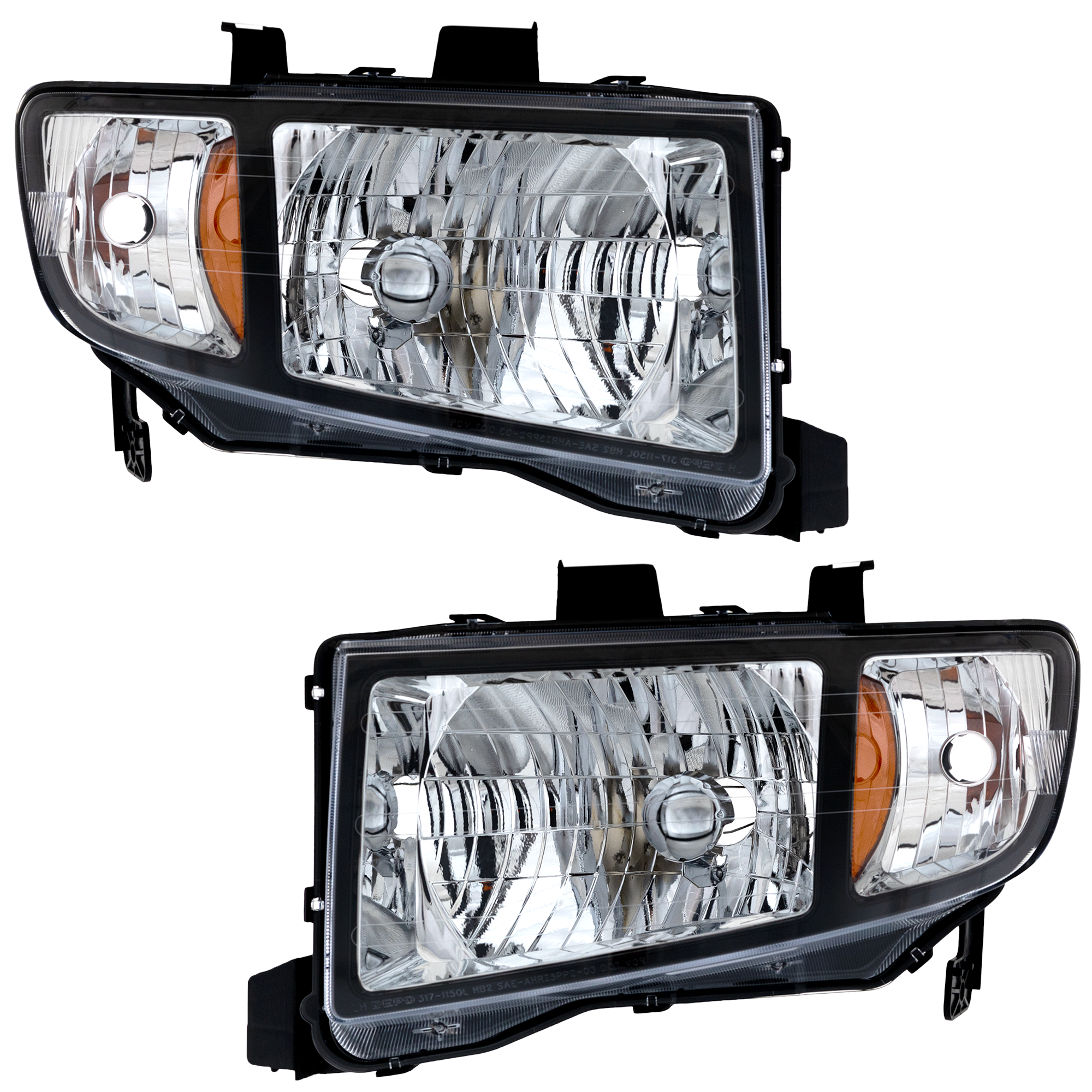 AM RIDGELINE 06-08 HEAD LAMP RH AND LH Lens and Housing Halogen SKU SET H100153 Partslink HO2502128 HO2503128 OEM 33151SJCA02-33101SJCA02