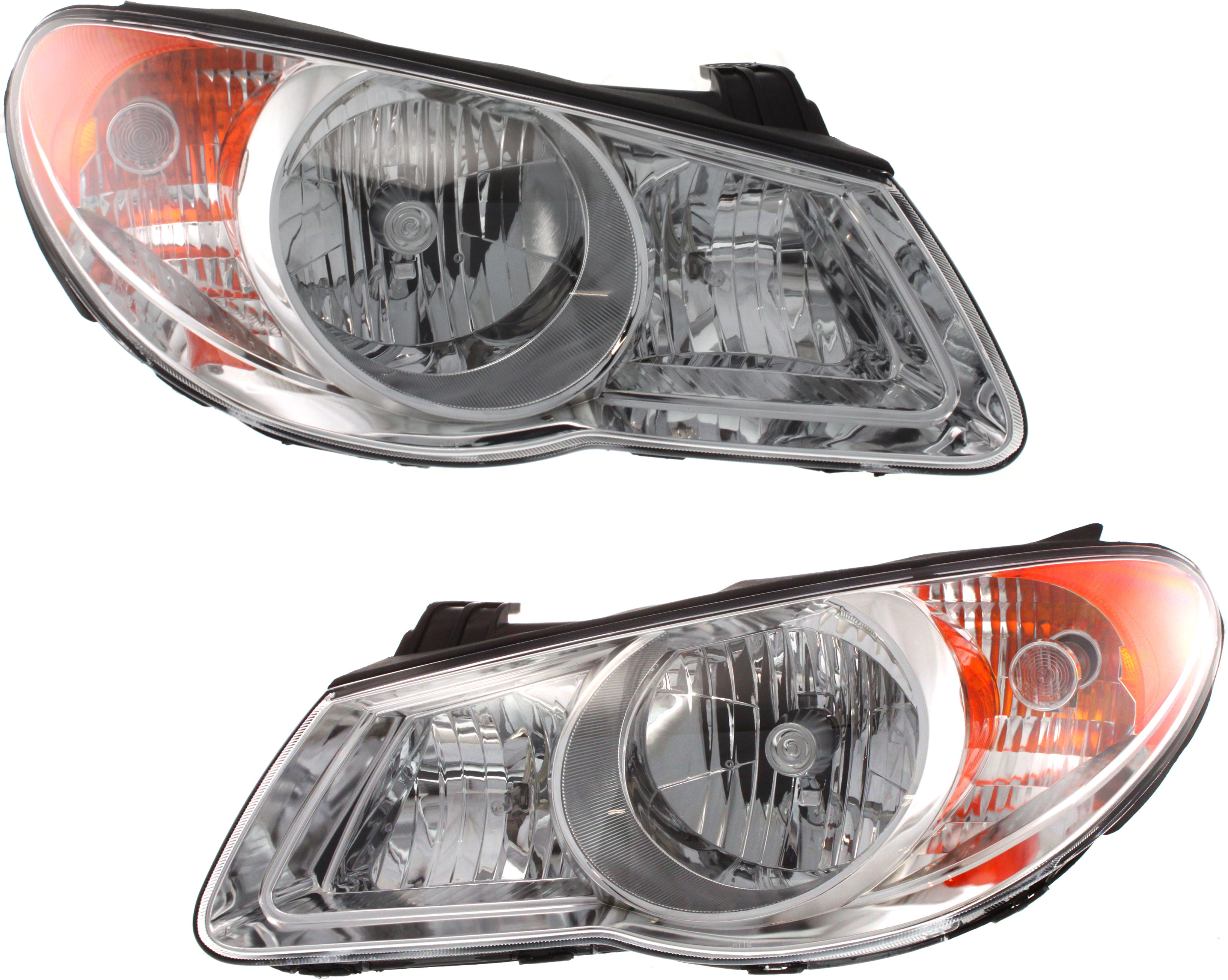 AM ELANTRA 07-09 HEAD LAMP RH AND LH Assembly Halogen SKU SET H100163 Partslink HY2502138 HY2503138 OEM 921012H050-921022H050