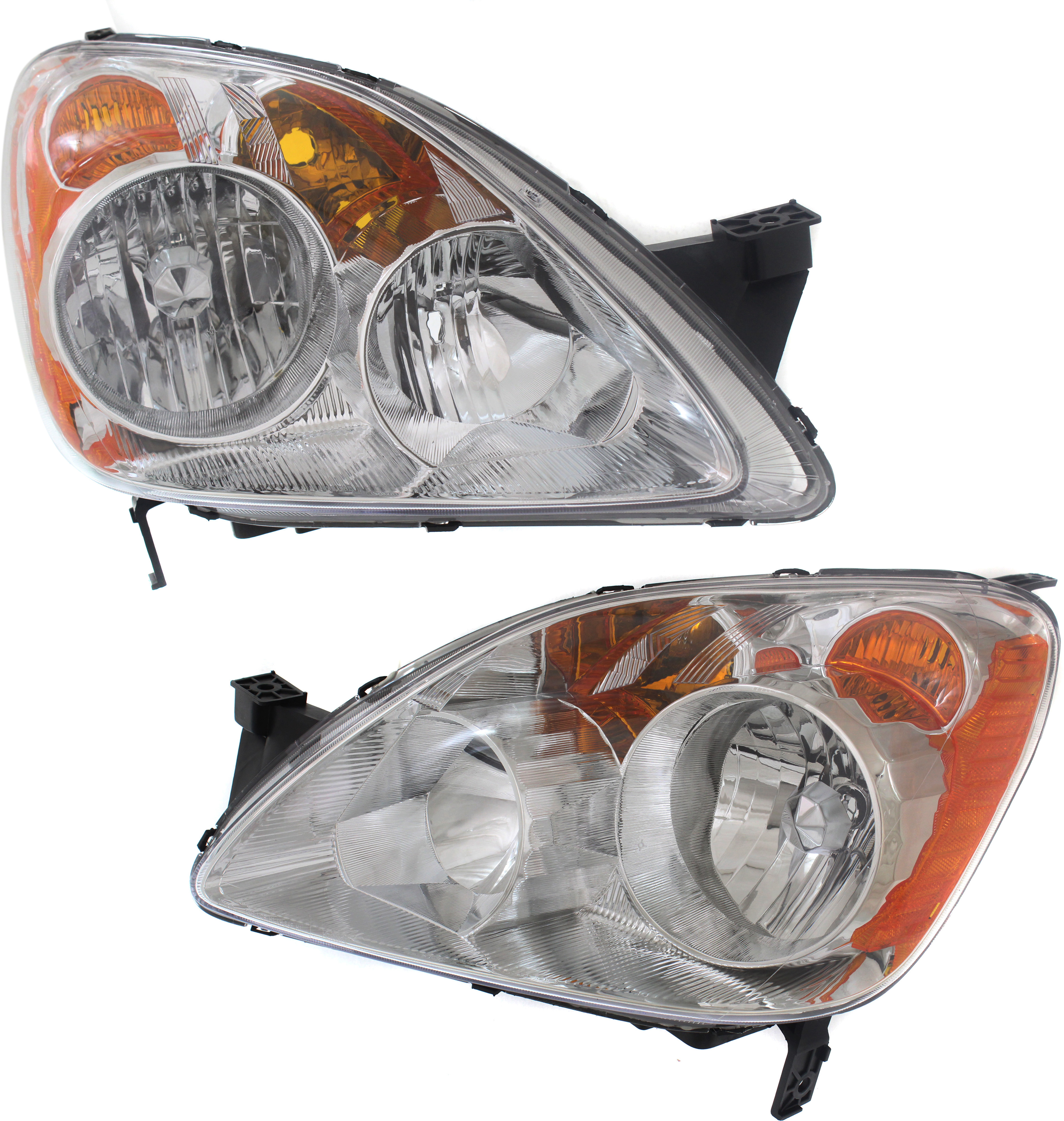 AM CR V 05-06 HEAD LAMP RH AND LH Lens and Housing Halogen SKU SET H100171 Partslink HO2518107 HO2519107 OEM 33151S9AA11-33101S9AA11