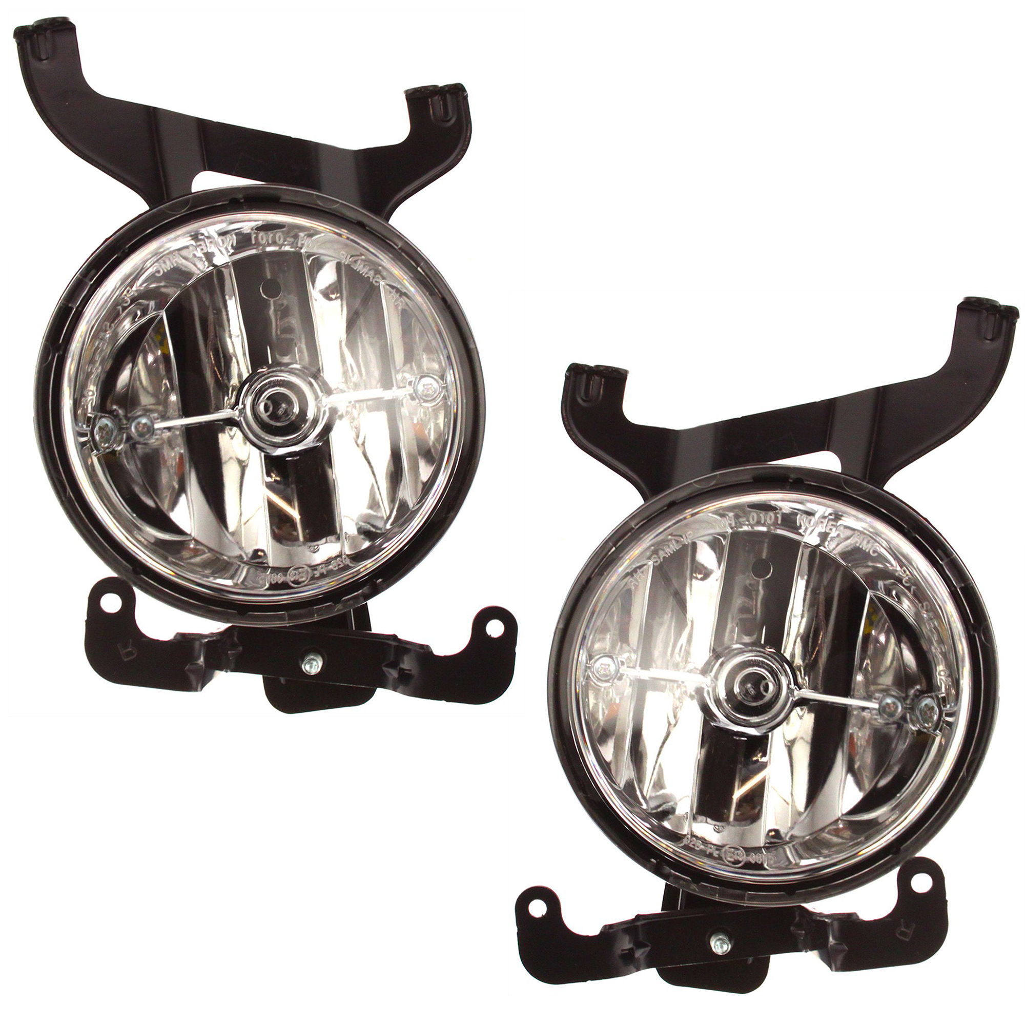 AM ACCENT 03-06 FRONT FOG LAMP RH AND LH Assembly Hatchback Sedan SKU SET H107531 Partslink HY2593118 HY2592118 OEM 9220225500-9220125500