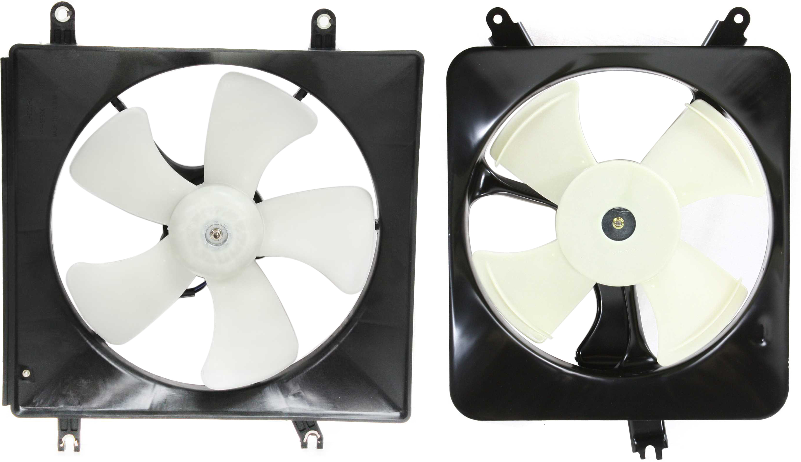 AM ACCORD 94-97 COOLING FAN ASSEMBLY Set of 2 A C Fan and Radiator Fan Shroud Assembly 4 Cyl SKU SET H160909-2 Partslink HO3110101 HO3115118 HO3113102 OEM 19015P0A003 PFM 19020PT0003-19