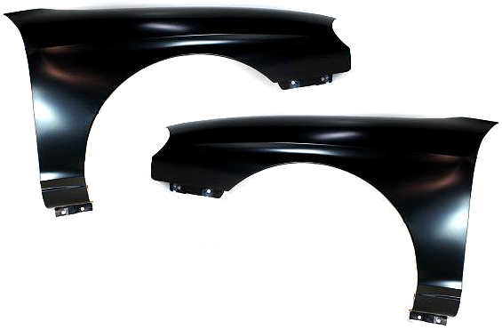 AM SONATA 99-01 FRONT FENDER RH AND LH Primed w o Rocker Molding SKU SET H220119 Partslink HY1241124 HY1240124 OEM 66-321-383-006-631-100-000
