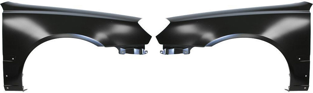 AM ACCENT 03-06 FRONT FENDER RH AND LH Primed Hatchback Sedan w o Rocker Panel Molding Holes SKU SET H220139 Partslink HY1241132 HY1240132 OEM 6632125360-6631125360
