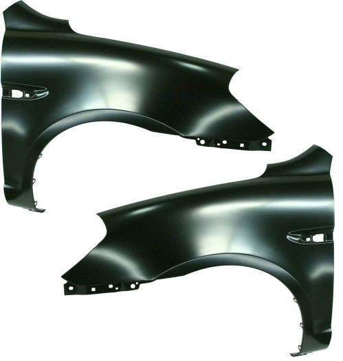 AM ACCENT 06-11 FRONT FENDER RH AND LH Primed Hatchback 07-11 Sedan Steel w Side Lamp Hole CAPA SKU SET H220177Q Partslink HY1240137C HY1241137C OEM 663111E300-663211E300