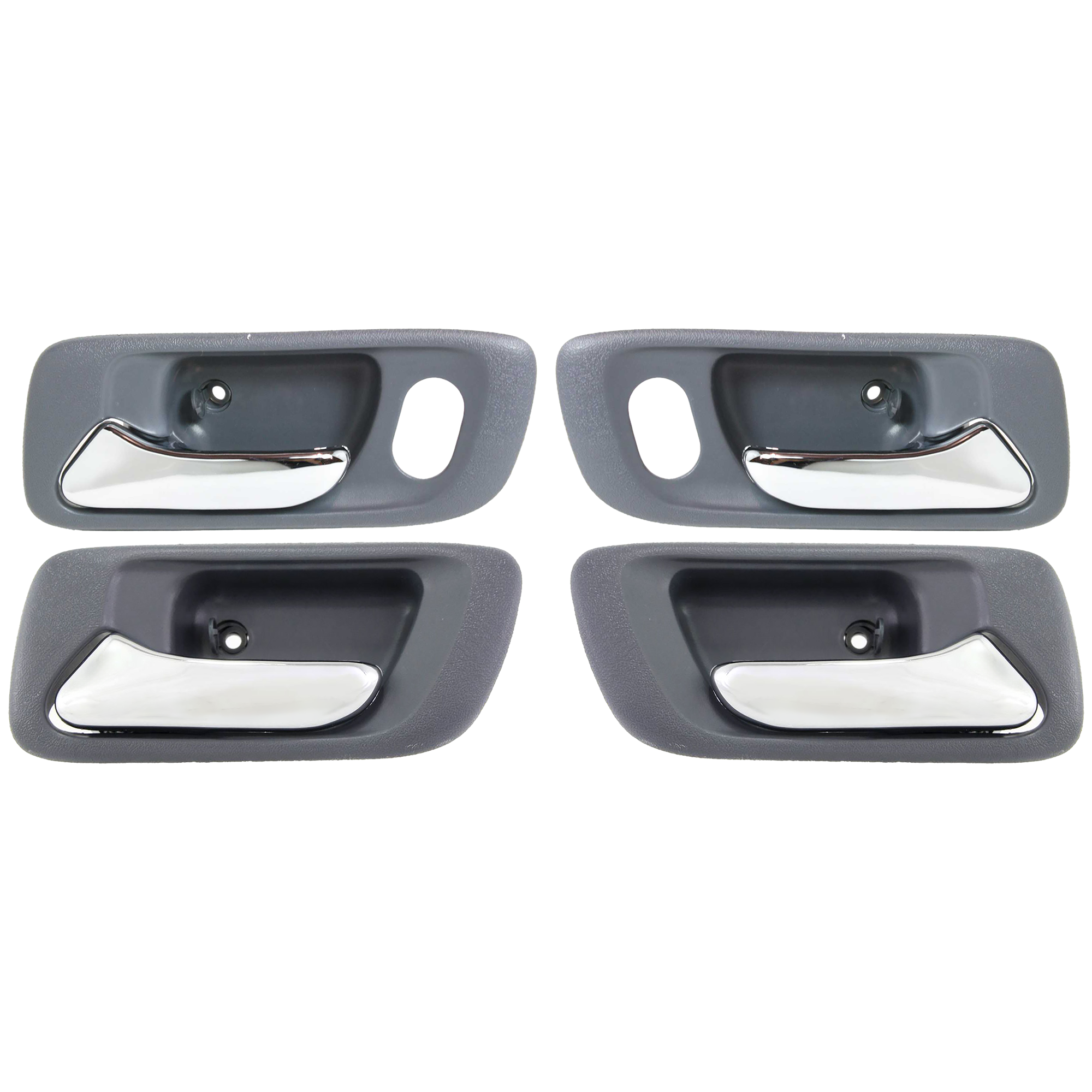 AM ACCORD 98-02 FRONT AND REAR INTERIOR DOOR HANDLE RH AND LH Gray bezel with chrome lever SKU SET H462107-4 Partslink HO1353124 HO1352124 HO1353104 OEM 72125S84A01ZB 72165S84A01ZB 72