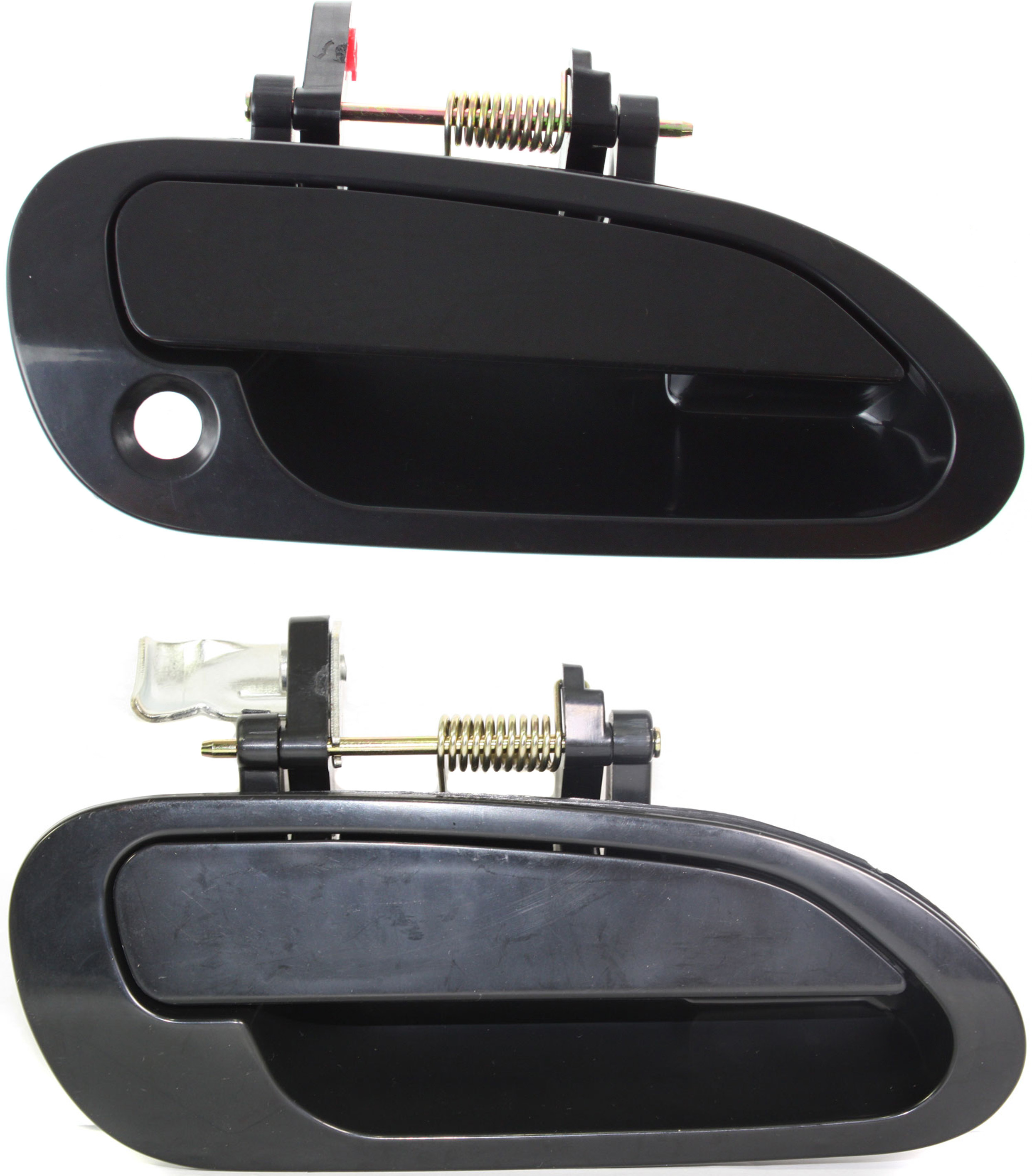 AM ACCORD 98-02 FRONT AND REAR DOOR HANDLE RH Outside Set of 2 Smooth Black Sedan Japan USA Built SKU SET H462113-2 Partslink HO1311112 HO1521111 OEM 72140S84A11-72640S84A11