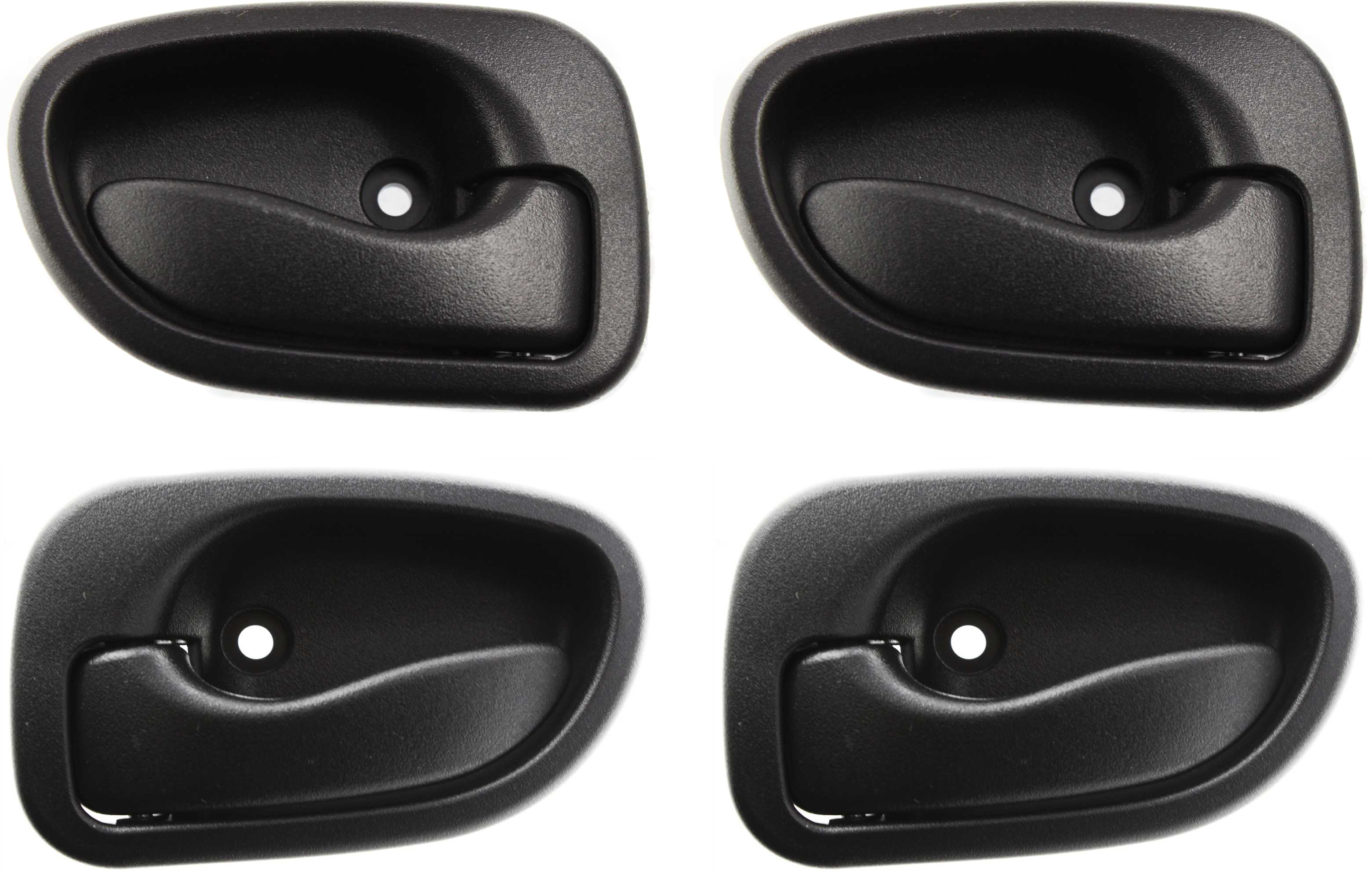 AM ACCENT 95-99 FRONT AND REAR DOOR HANDLE RH and LH Set of 4 Inside Textured Black SKU SET H462123-4 Partslink HY1311109 HY1310109 OEM 8262022000BK 8261022000BK