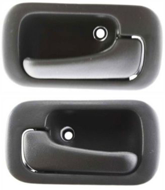 AM CIVIC 92-95 FRONT DOOR HANDLE RH and LH Included Assembly Inside Plastic Gray w o Power Lock =REAR SKU SET H462131 Partslink HO1352112 HO1353112 OEM 72120SR4004ZB 72160SR4A02ZA