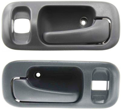 AM ODYSSEY 95-98 CR V 97-01 FRONT DOOR HANDLE RH and LH Inside Gray Big Clip Plastic w Lock Hole SKU SET H462175 Partslink HO1353116 HO1352116 OEM 72124S10000ZA 72124SX0003ZB 72