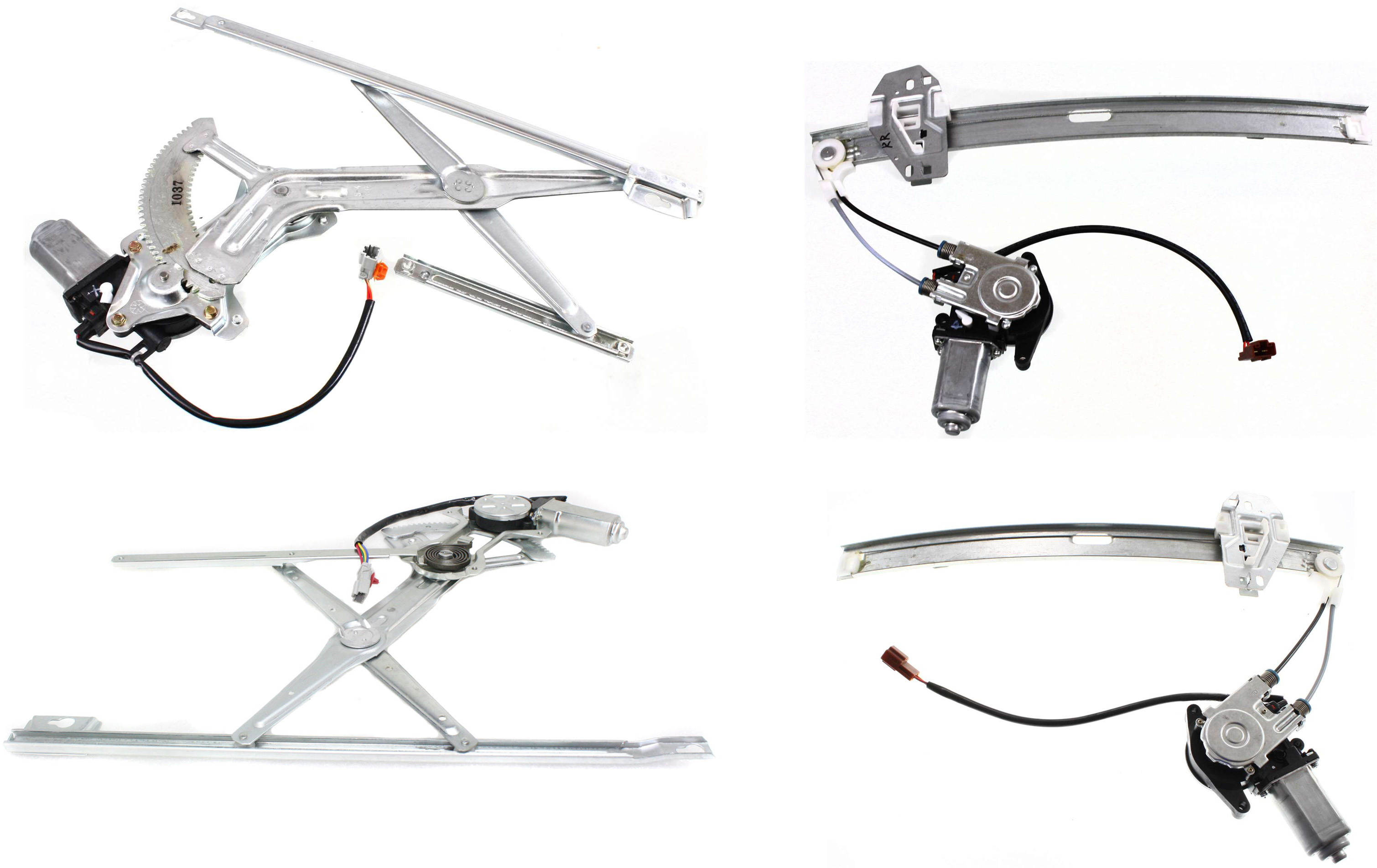 AM ACCORD 90-93 FRONT AND REAR WINDOW REGULATOR RH AND LH Power w Motor Sedan Wagon SKU SET H462909-4 Partslink HO1351103 HO1350103 HO1551110 HO1550110 OEM 72211SM4003 PFM 72215SM4A01-72