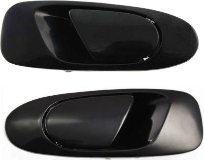 AM CIVIC 92-95 REAR EXTERIOR DOOR HANDLE RH AND LH Textured Black w o Key Hole SKU SET H491305 Partslink HO1521102 HO1520102 OEM 72640SR4J01ZC 72680SR4J01ZC