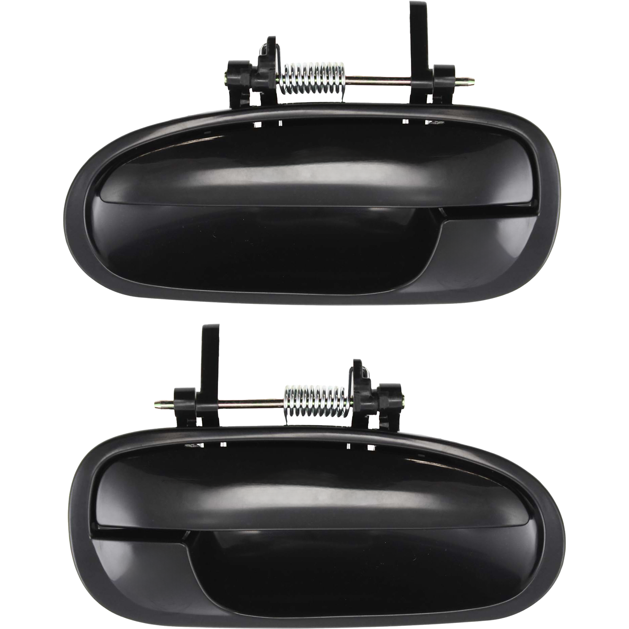 AM CIVIC 96-00 EXTERIOR REAR DOOR HANDLE RH Smooth Black SKU SET H491307 Partslink HO1521101 HO1520101 OEM 72640S04003-72680S04003