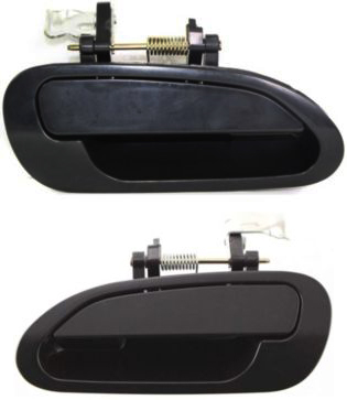 AM ACCORD 98-02 REAR DOOR HANDLE RH and LH Included Outer Plastic Smooth Black Sed SKU SET H491315 Partslink HO1520111 HO1521111 OEM 72640S84A11-72680S84A11