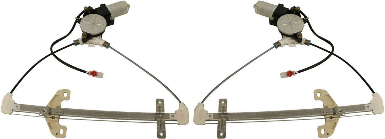 AM CIVIC 01-05 REAR WINDOW REGULATOR RH AND LH Power w Motor Sedan Canada USA Built SKU SET H491711 Partslink HO1551103 HO1550103 OEM 72710S5DA05-72750S5DA05
