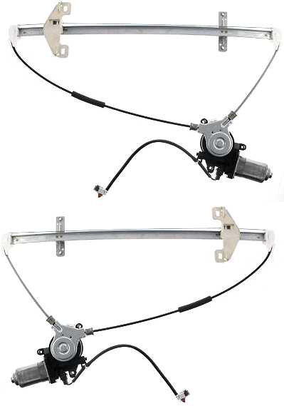 AM CR V 02-06 REAR WINDOW REGULATOR RH AND LH Power With Motor SKU SET H491713 Partslink HO1551108 HO1550108 OEM 72710S9A013-72750S9A013