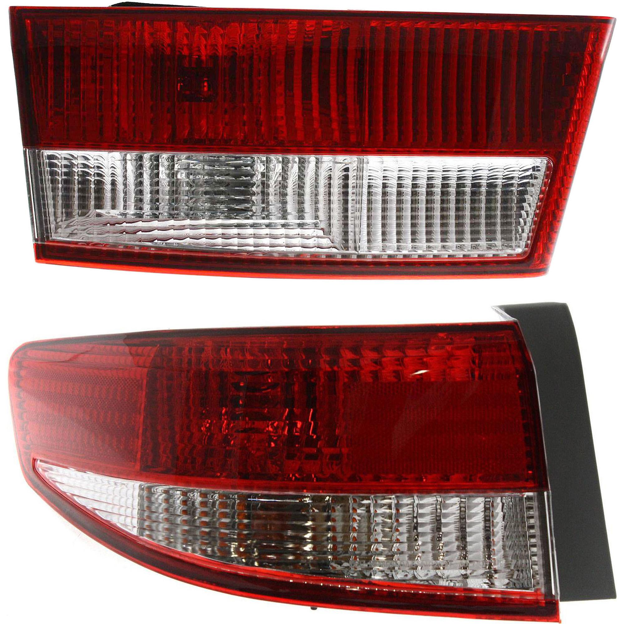 AM ACCORD 03-04 TAIL LAMP LH Inner and Outer Halogen Sedan SKU SET H7301100 A Partslink HO2800151 OEM 33551SDAA01 PFM 34156SDAA01