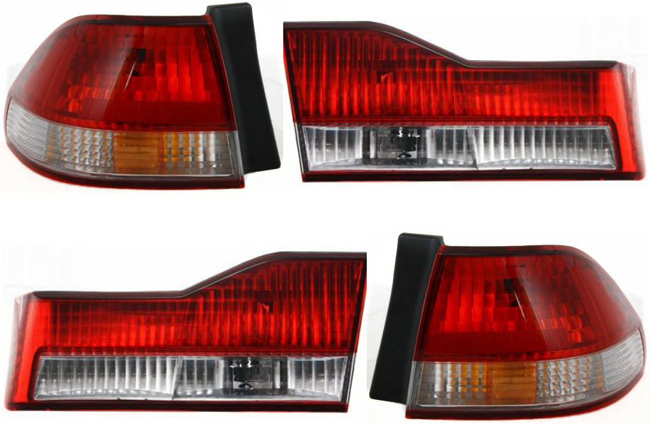 AM ACCORD 01-02 TAIL LAMP RH AND LH Inner and Outer Assembly Sedan SKU SET H730113-4 OEM 33501S84A11 PFM 33551S84A11 PF