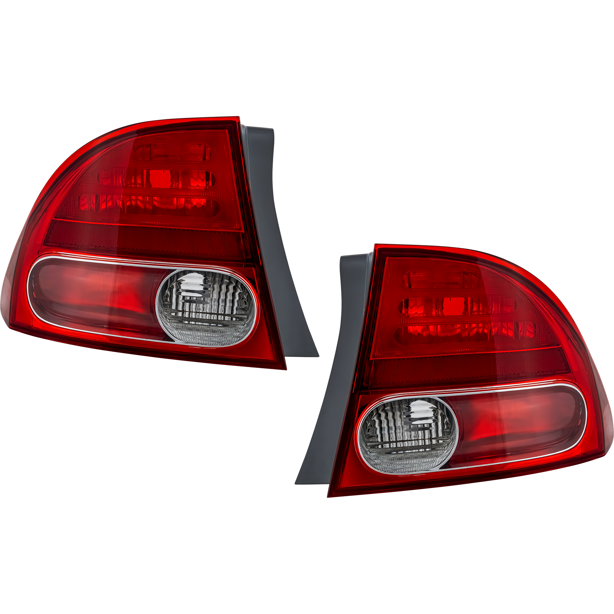 AM CIVIC 06-08 TAIL LAMP RH AND LH Outer Lens and Housing Sedan SKU SET H730301 Partslink HO2801165 HO2800166 OEM 33501SNAA02-33551SNAA02