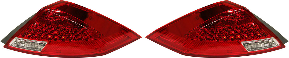 AM ACCORD 06-07 TAIL LAMP RH AND LH Lens and Housing Black Rim Coupe SKU SET H730339 Partslink HO2819132 HO2818132 OEM 33501SDNA11-33551SDNA11