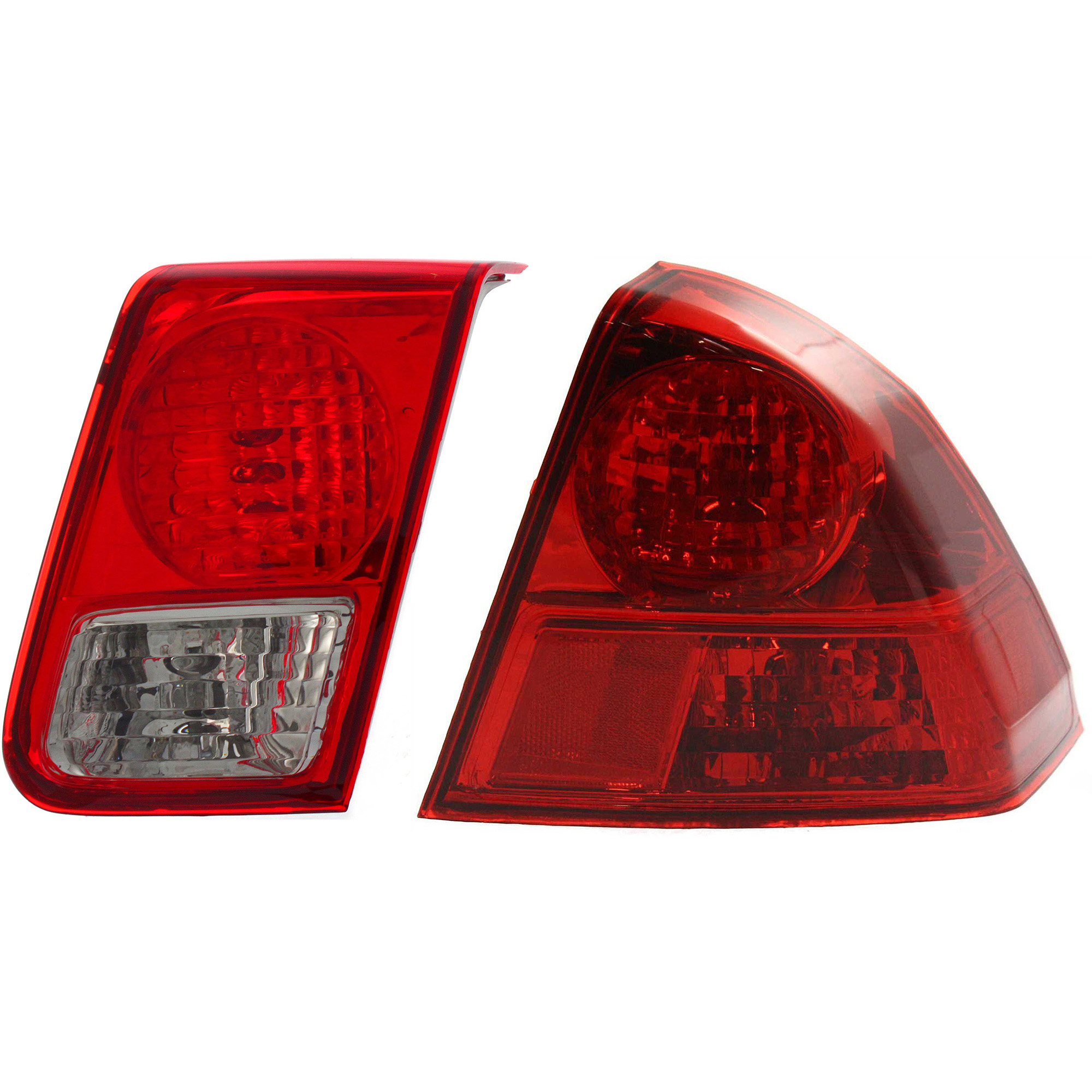 AM CIVIC 03-05 TAIL LAMP RH Inner and Outer Assembly Halogen Sedan SKU SET H731303 A Partslink HO2801152 OEM 33501S5DA51 PFM 34151S5BA01