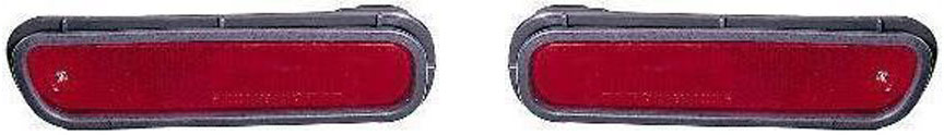 AM ACCORD 94-00 REAR SIDE MARKER LAMP RH AND LH Assembly Red Lens w Garnish SKU SET H731905 Partslink HO2861106 HO2860106 OEM 33650SV4A01-33655SV4A01
