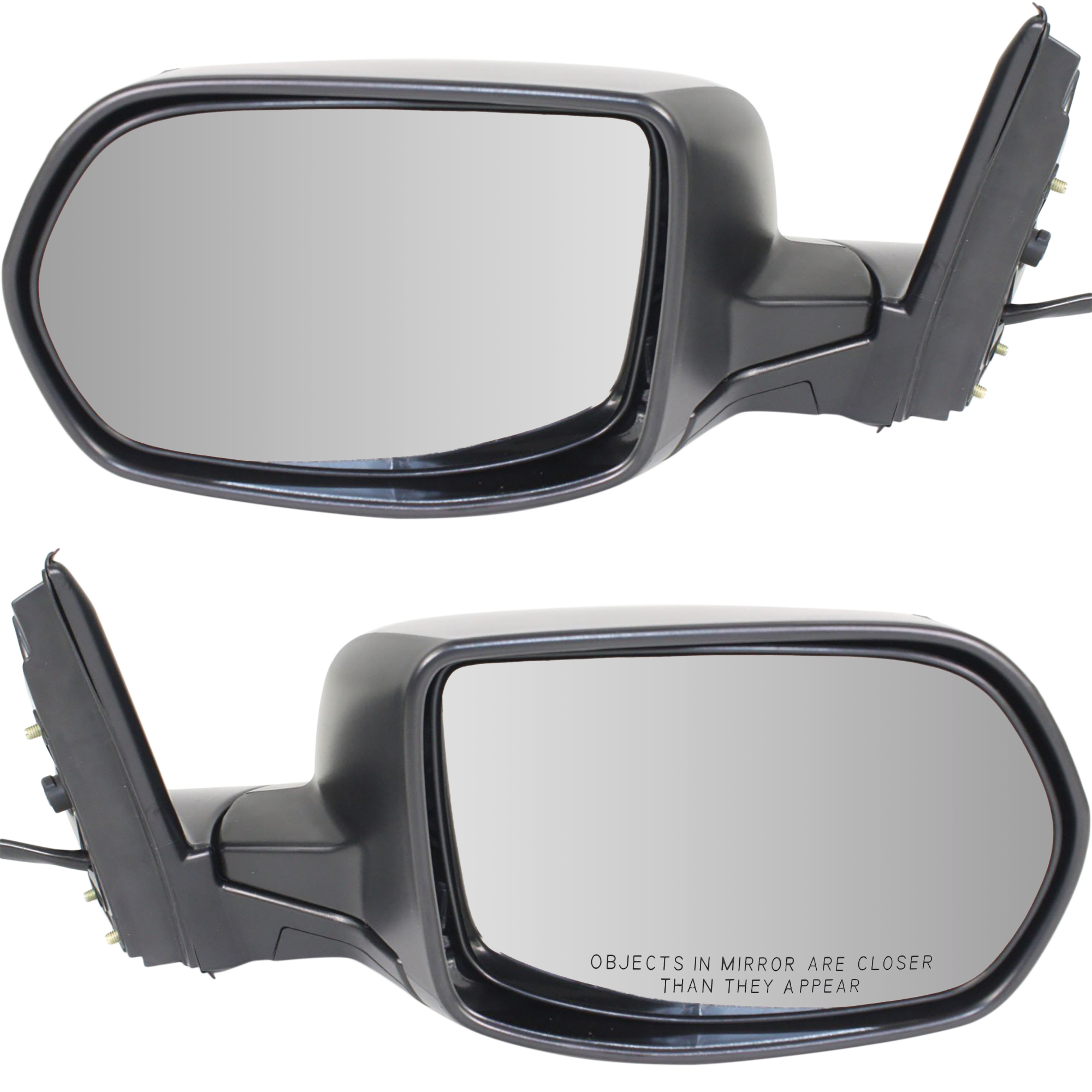 AM CR V 07-08 MIRROR RH AND LH Power Manual Folding Heated Paintable No Auto dimming BSD Memory Puddle Light and Signal Light EX L model SKU SET HD52ER Partslink HO1320239 HO1321239 OEM 76200SWAA21ZC 76250SWAA22ZC