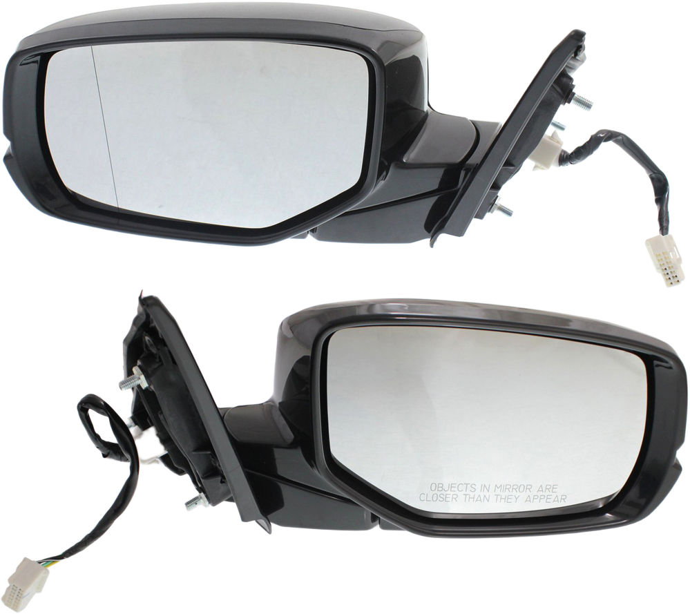 AM ACCORD 13-17 MIRROR RH AND LH Power Manual Folding Heated Paintable w In housing Signal Light No Auto dimming BSD and Memory SKU SET HD67ER S Partslink HO1320274 HO1321274 OEM 76200T3LA51ZE 76250T3LA51ZE