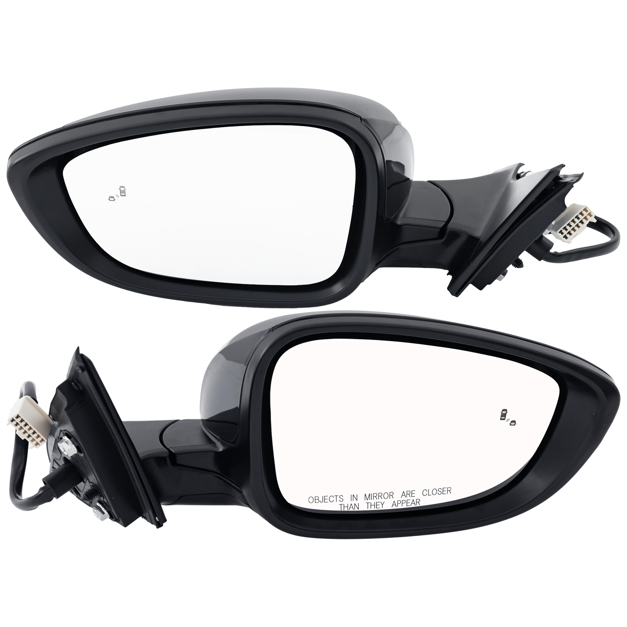 AM ACCORD 23-25 MIRROR RH AND LH Power Manual Folding Heated Paintable w Blind Spot Detection No Signal Memory Puddle Light Auto Dimming EX Model SKU SET HO122ER Partslink HO1320356 HO1321356 OEM 7620830AA11 PFM 7625830AA11 PF