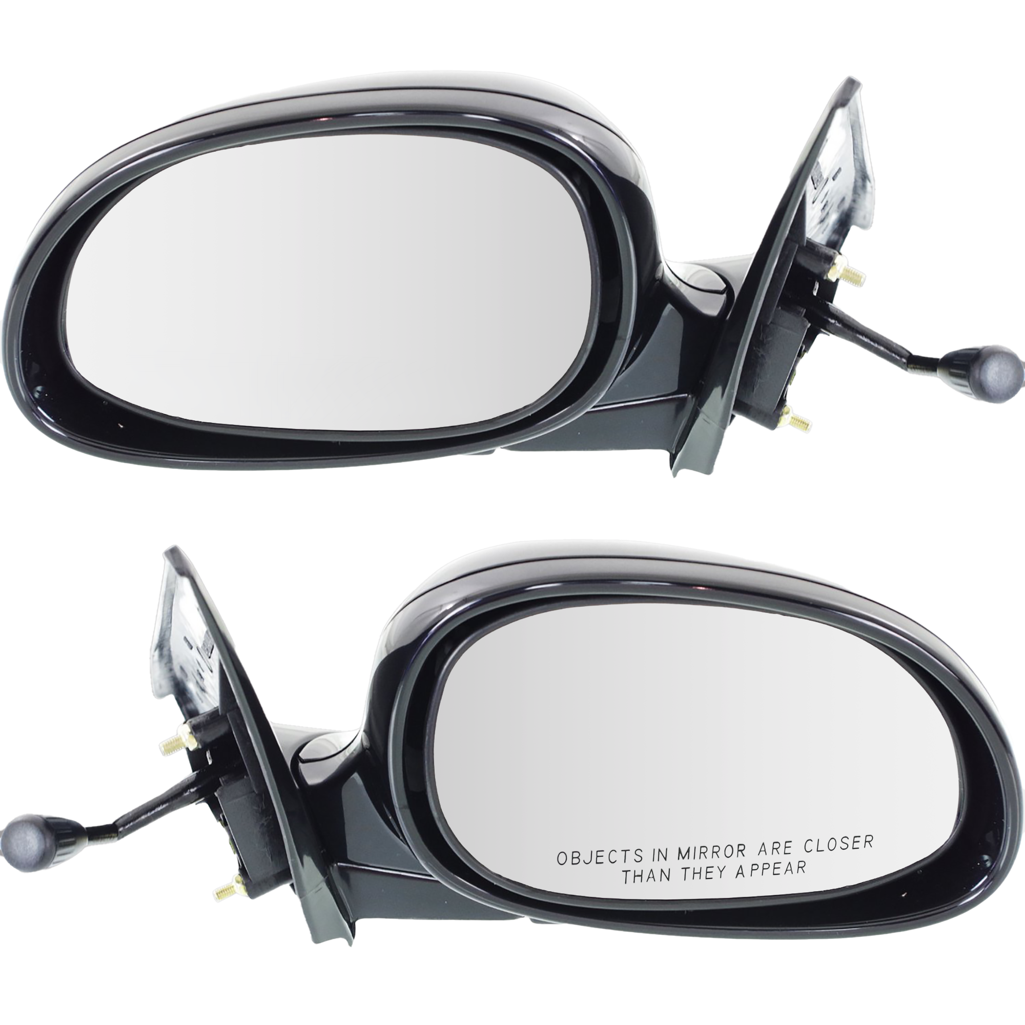 AM CIVIC 92-95 MIRROR RH AND LH Manual Adjust Manual Folding Non Heated Coupe Hatchback Paintable SKU SET HO16R Partslink HO1320109 HO1321109 OEM 76200SR3A04-76250SR3A05