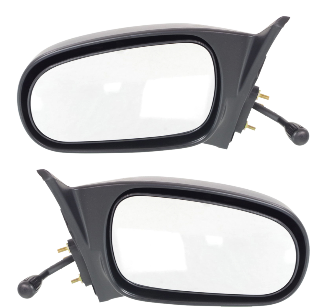 AM CIVIC 96-00 MIRROR RH AND LH Manual Adjust Non Folding Non Heated Textured Sedan SKU SET HO21R Partslink HO1320123 HO1321123 OEM 76200S01A05-76250S01A05