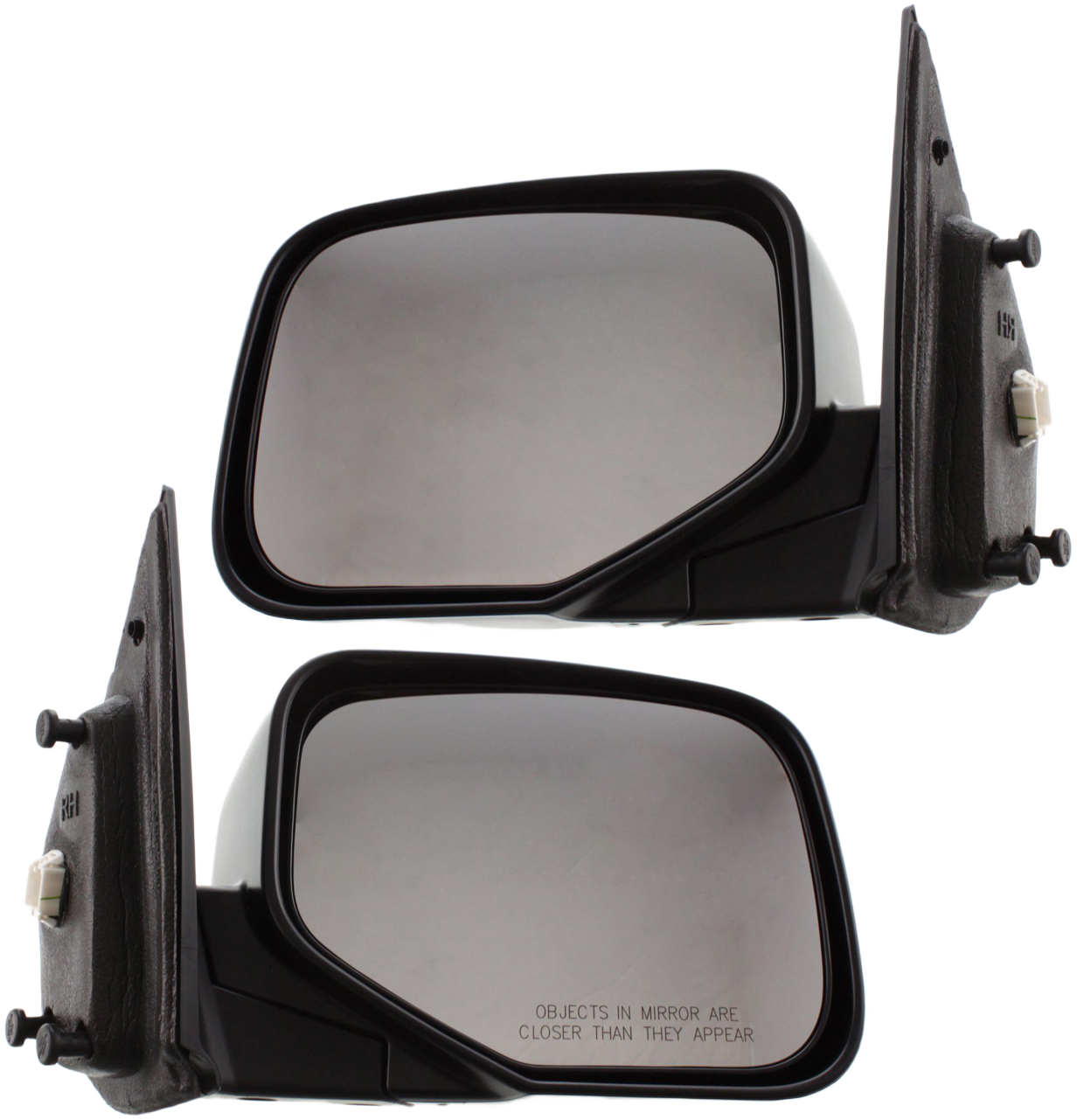 AM RIDGELINE 06-14 MIRROR RH AND LH Power Manual Folding Non Heated Textured SKU SET HO38ER Partslink HO1320247 HO1321247 OEM 76200SJCA01ZF 76250SJCA01ZF