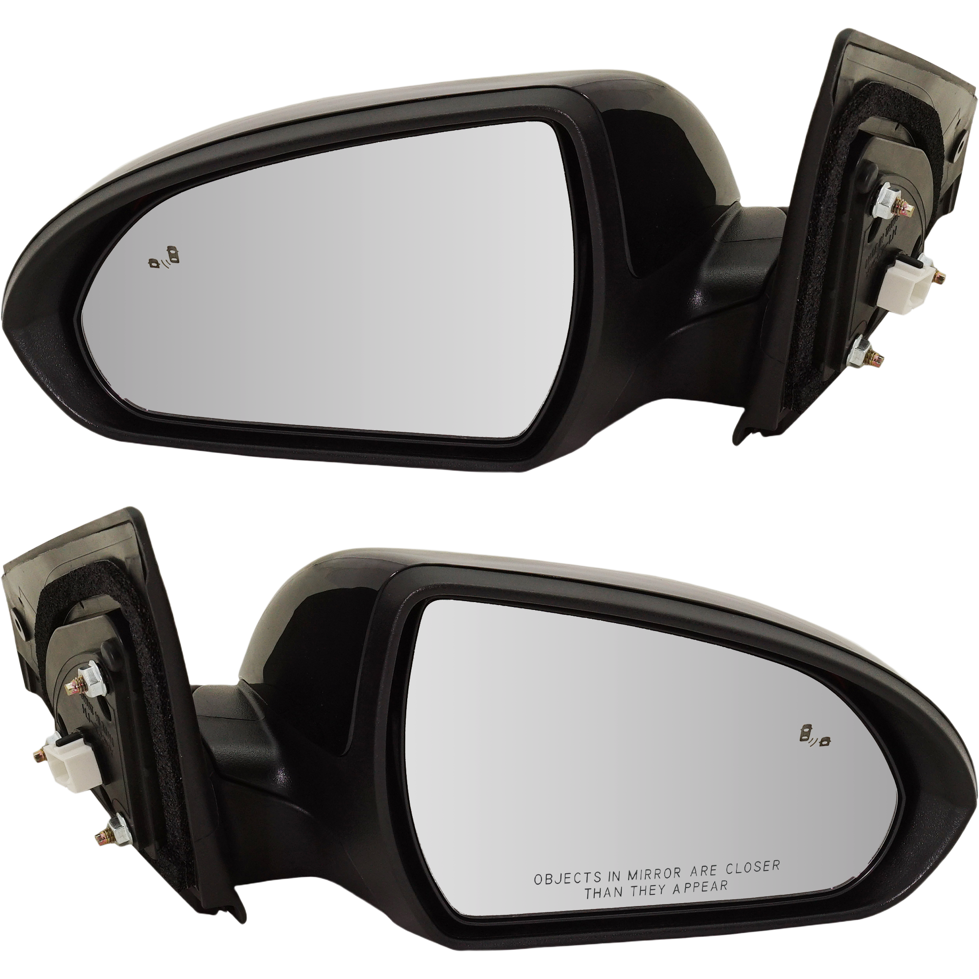AM ELANTRA 17-20 MIRROR RH AND LH Power Manual Folding Heated Paintable w BSD in Glass No Auto dimming Memory and Signal Light SKU SET HY06ER Partslink HY1320226 HY1321226 OEM 87610F3020-87620F3020