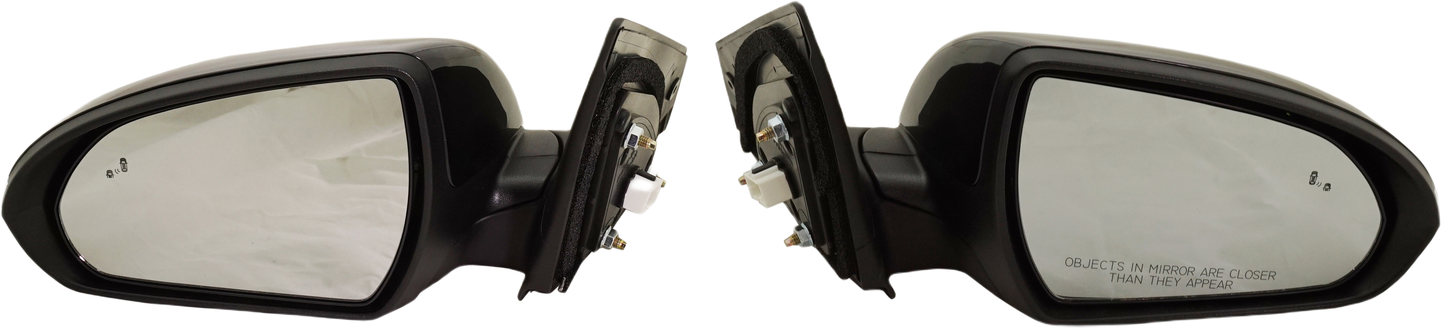 AM ELANTRA 17-18 MIRROR RH AND LH Power Manual Folding Heated Paintable w BSD in Glass In housing Signal Light and Memory No Auto dimming SKU SET HY08ER S Partslink HY1320227 HY1321227 OEM 87610F3040-87620F3040