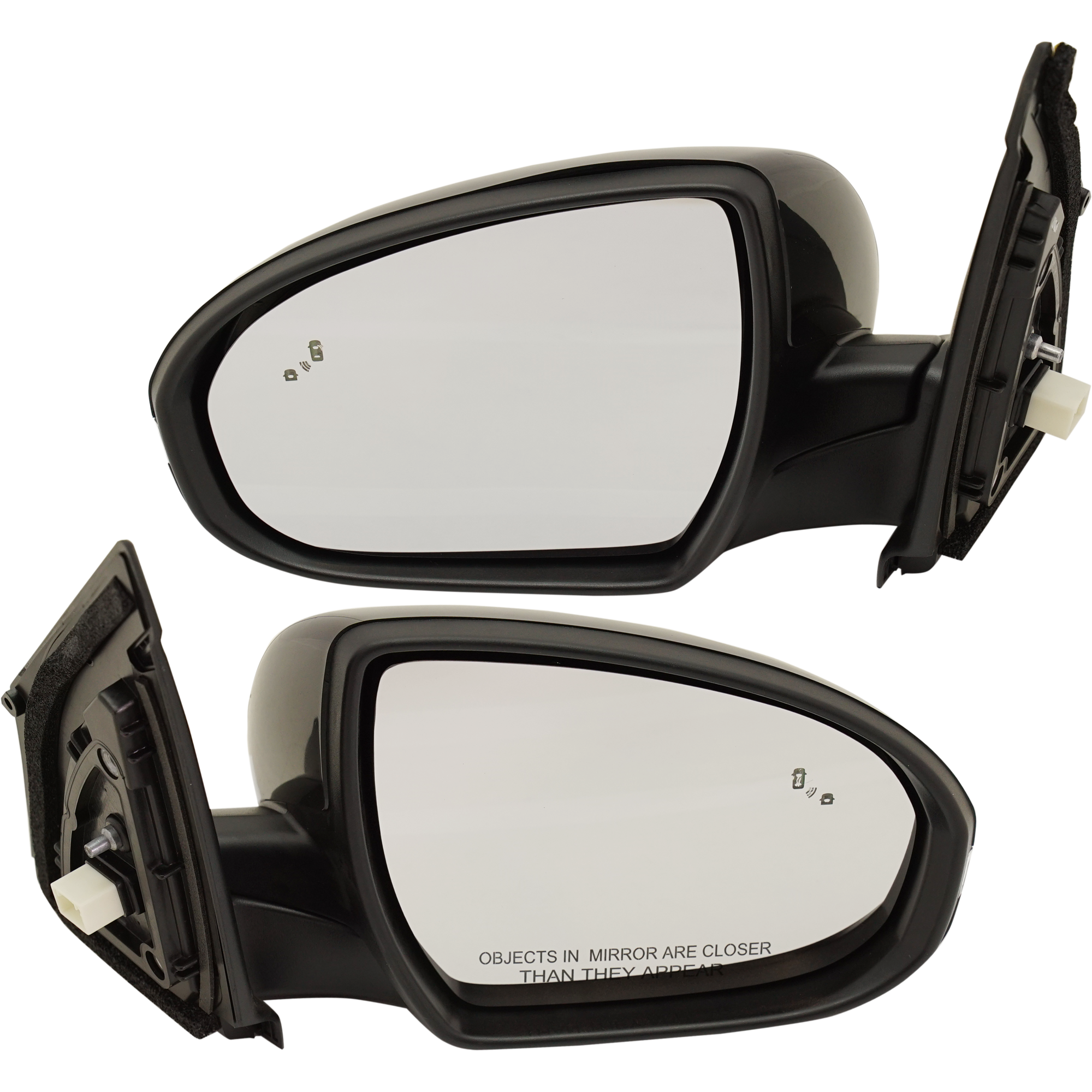 AM TUCSON 16-18 MIRROR RH AND LH Power Heated Manual Folding Paintable w BSD and Signal Light SKU SET HY103ER S Partslink HY1320231 HY1321231 OEM 87610D3430-87620D3430