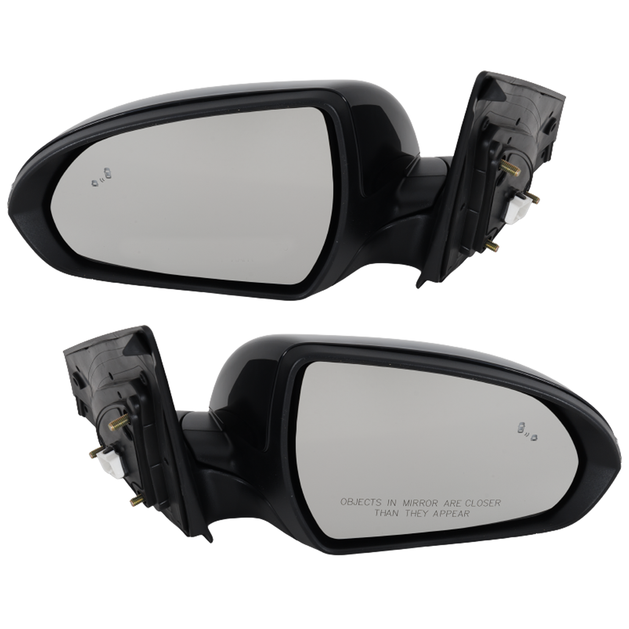 AM ELANTRA 19-20 MIRROR RH AND LH Power Heated Manual Folding Paintable w Blind Spot Detection in Glass and In housing Signal Light No Auto dimming and Memory SKU SET HY109ER S Partslink HY1320266 HY1321266 OEM 87610F3530-87620F3530