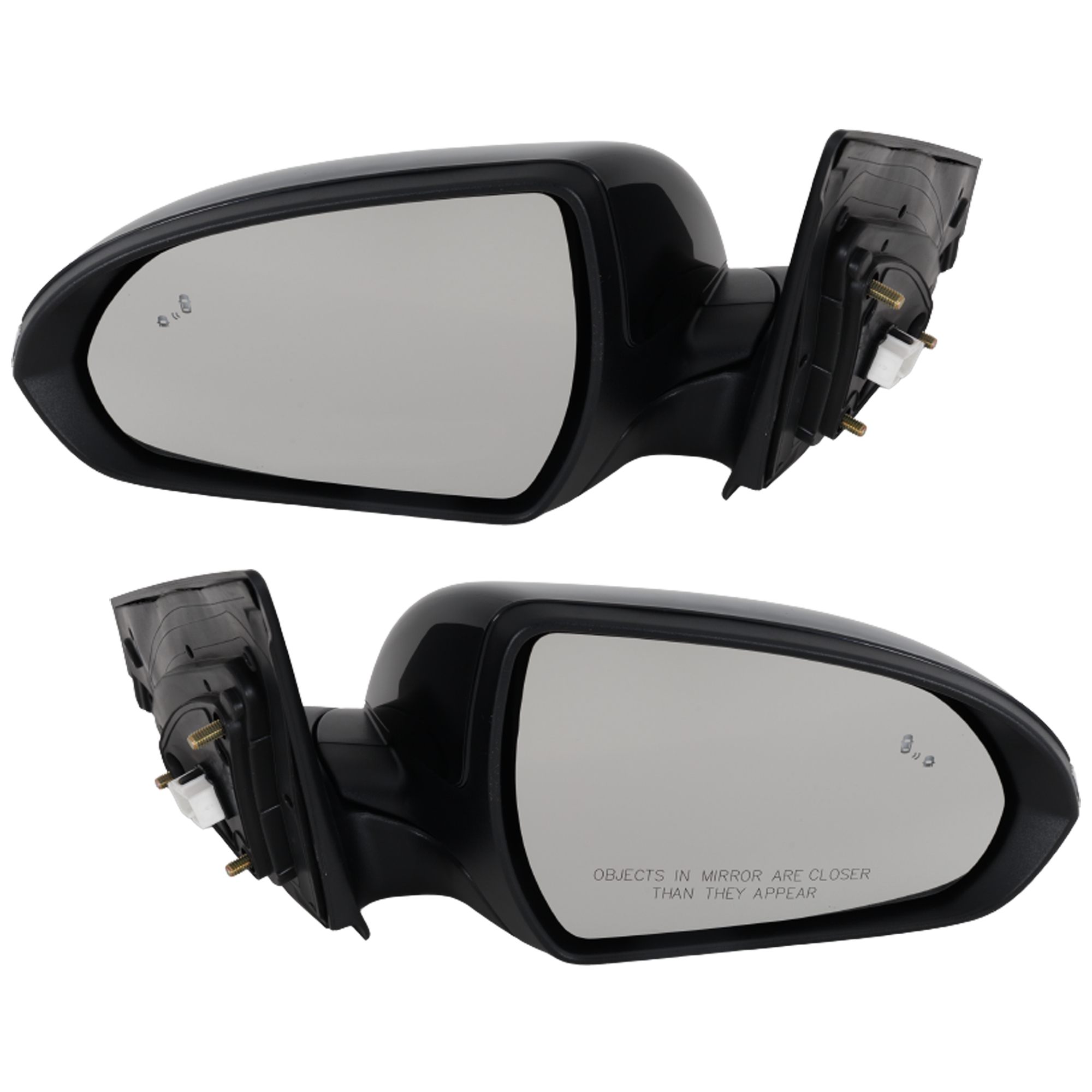 AM ELANTRA 19-20 MIRROR RH AND LH Power Heated Manual Folding Paintable USA Built Vehicle w Blind Spot Detection in Glass In housing Signal Light and Memory No Auto dimming SKU SET HY110ER S Partslink HY1320267 HY1321267 OEM 87610F3540-87620F3540
