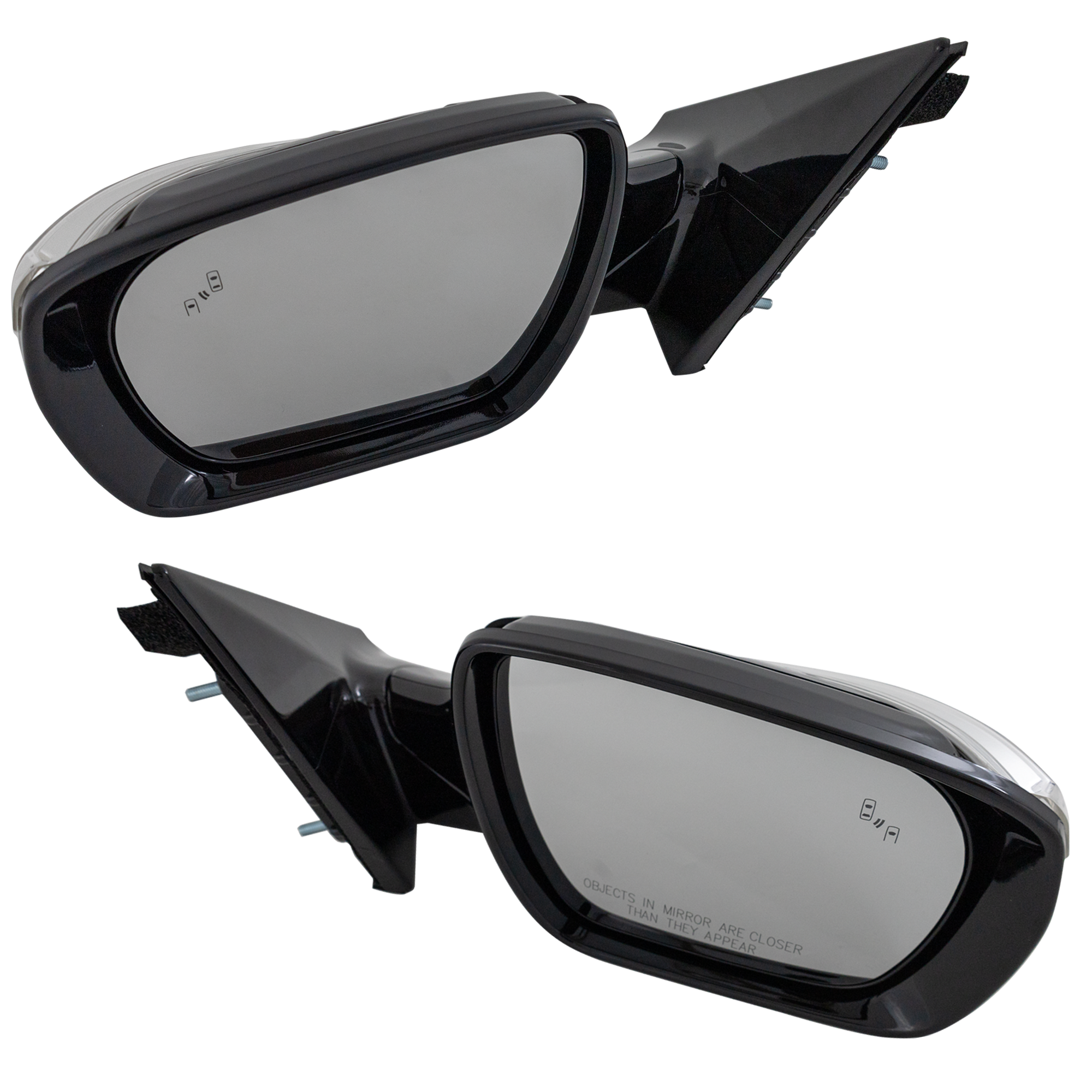 AM SANTA FE SPORT 13-18 MIRROR RH AND LH Power Manual Folding Heated Paintable w In housing Signal Light BSD in Glass No Memory Puddle Light Auto Dimming Side View Camera SKU SET HY115ER S Partslink HY1320234 HY1321234 OEM 876104Z011-876204Z011