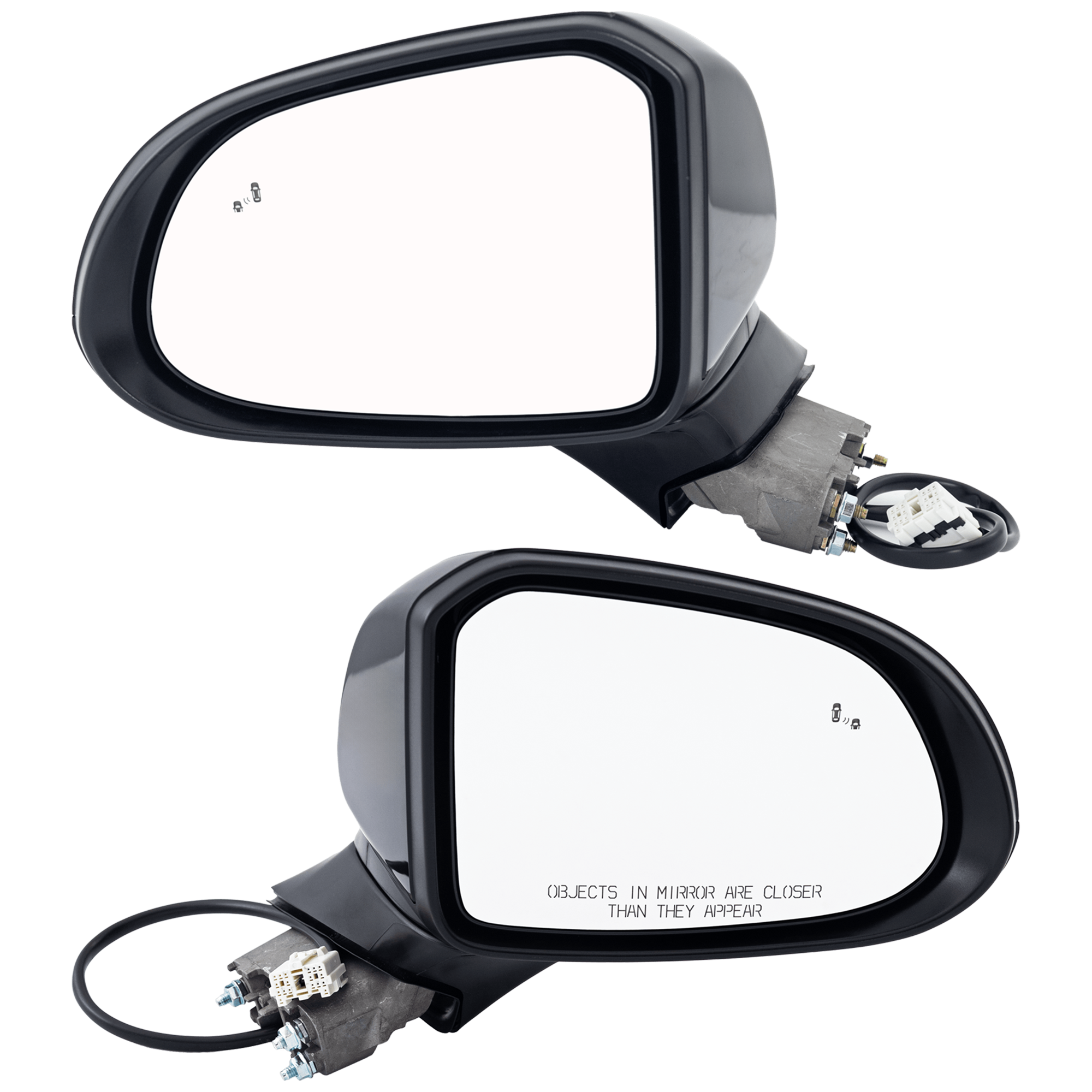 AM SANTA FE 19-20 MIRROR RH AND LH Power Manual Folding Non Heated Paintable w BSD No Auto dimming Signal Light Memory and Puddle Light SKU SET HY146ER OEM 87610S2010 PFM 87620S2010 PFM