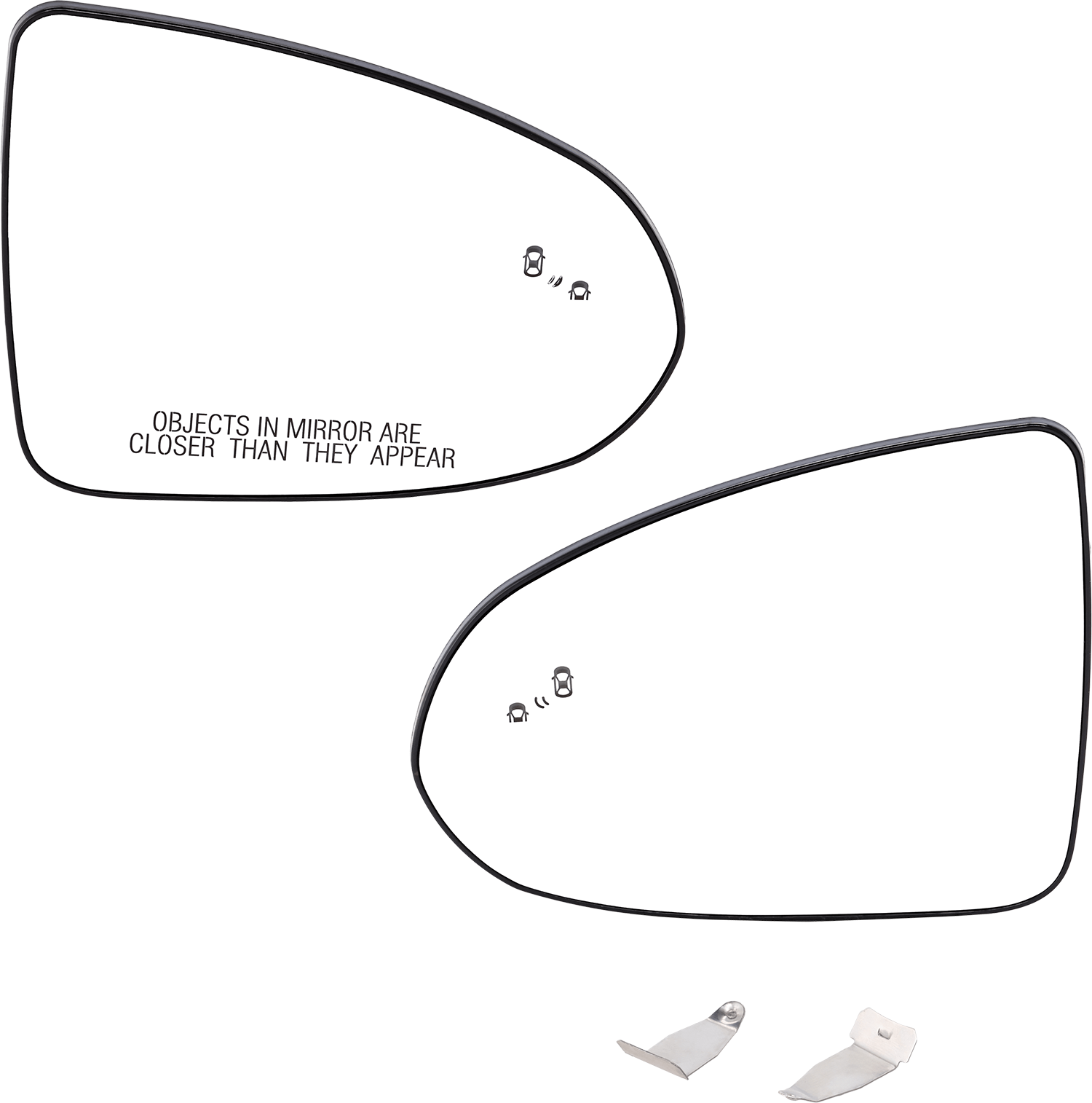 AM SONATA 20-23 MIRROR GLASS RH AND LH Heated No Signal Light w BSD Korea USA Built Vehicle Exc. Hybrid Models SKU SET HY157GR Partslink HY1324147 HY1325147 OEM 87611L0010-87621L0010