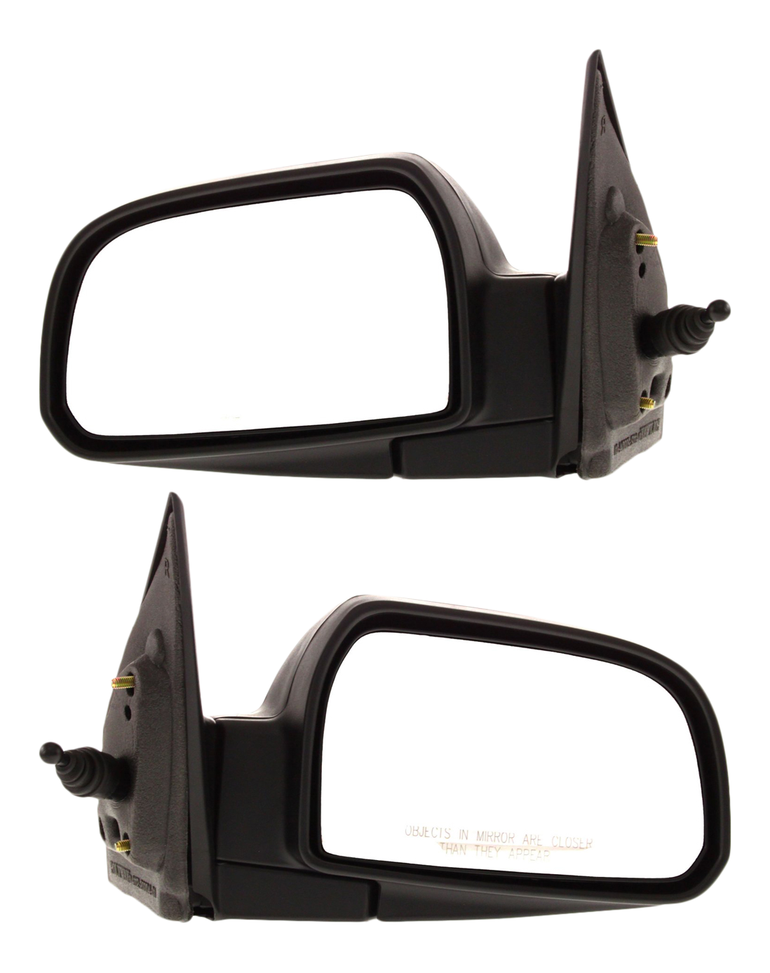 AM TUCSON 05-09 MIRROR RH AND LH Manual Adjust Manual Folding Non Heated Textured SKU SET HY17R Partslink HY1320150 HY1321150 OEM 876102E000CA 876202E420CA