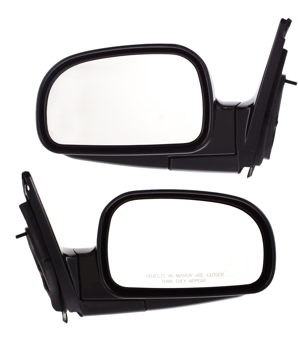 AM SANTA FE 03-04 MIRROR RH AND LH Power Manual Folding Non Heated Paintable SKU SET HY26ER Partslink HY1320144 HY1321144 OEM 8761026301CA 8762026601CA
