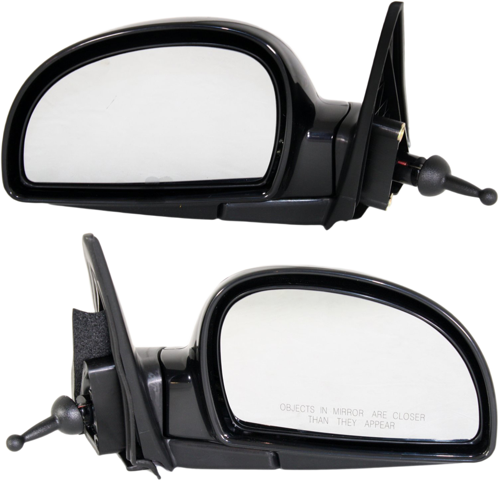 AM ACCENT 02-06 MIRROR RH AND LH Manual Adjust Manual Folding Non Heated Paintable No Auto dimming BSD Memory and Signal Light SKU SET HY36R Partslink HY1320140 HY1321140 OEM 8761025710-8762025720