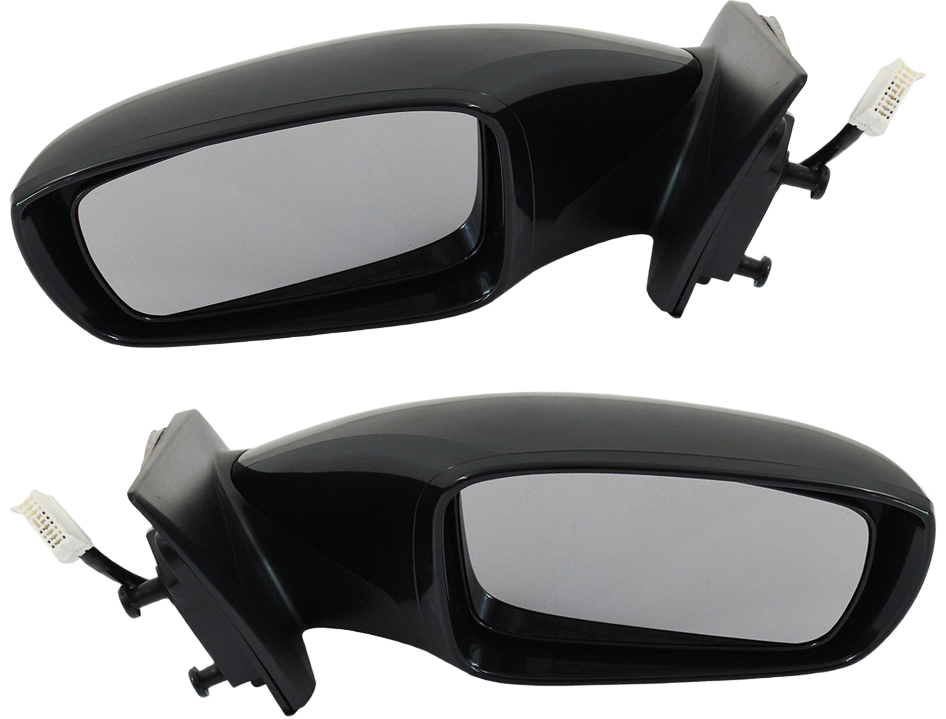 AM SONATA 11-14 MIRROR RH AND LH Power Manual Folding Heated Paintable w Signal Light Exc. Hybrid Model SKU SET HY43ER S Partslink HY1320168 HY1321168 OEM 876103Q110-876203Q110