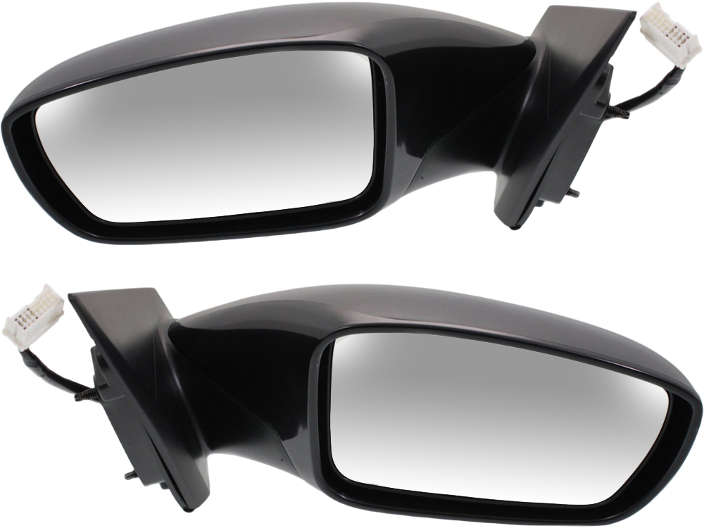 AM SONATA 11-14 MIRROR RH AND LH Power Manual Folding Heated Paintable No Signal Light Exc. Hybrid Model SKU SET HY44ER Partslink HY1320166 HY1321166 OEM 876103Q010-876203Q010