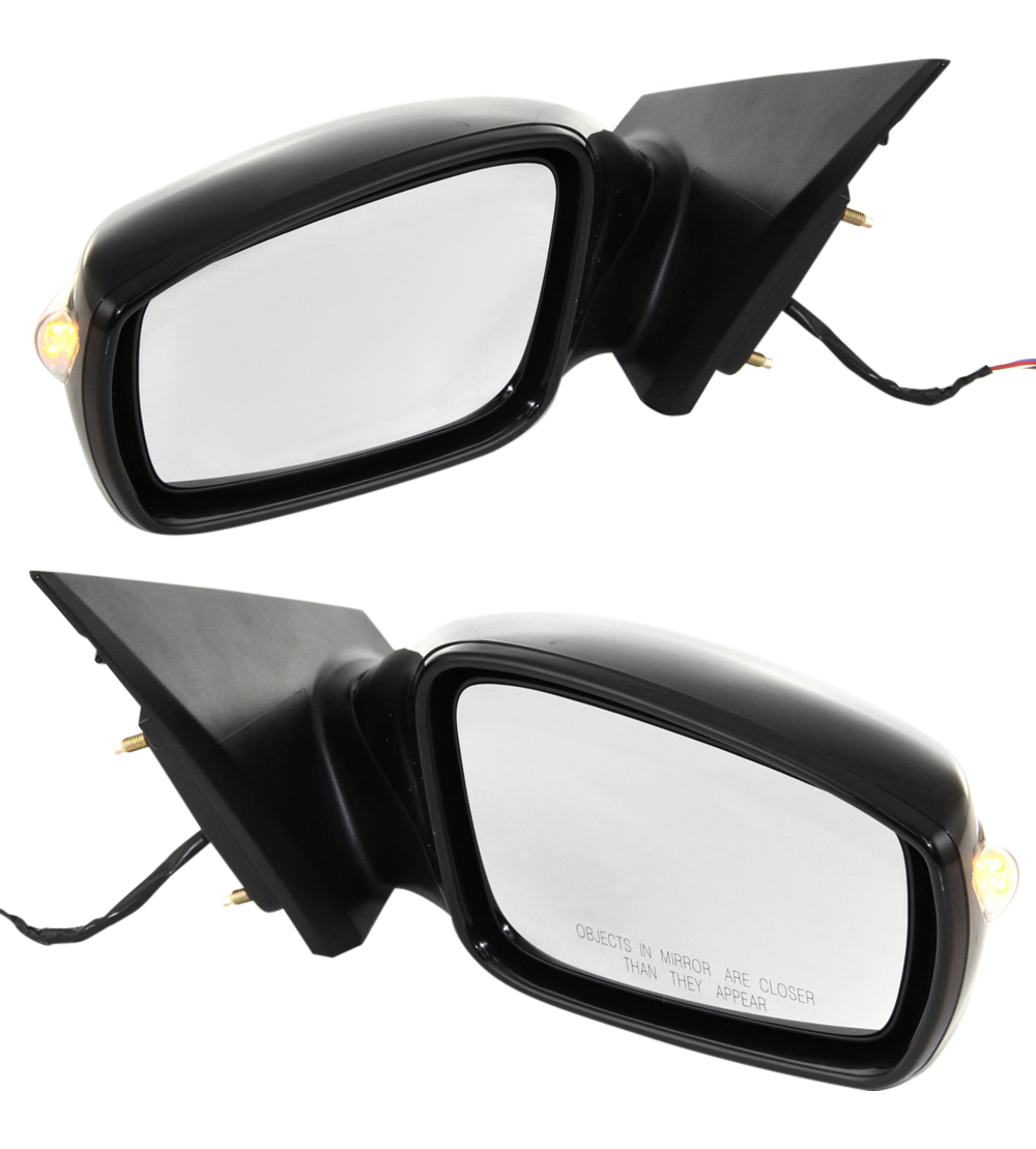 AM SONATA 11-14 MIRROR RH AND LH Power Manual Folding Non Heated Paintable w Signal Light Exc. Hybrid Model SKU SET HY45ER S Partslink HY1320167 HY1321167 OEM 876103Q100-876203Q100