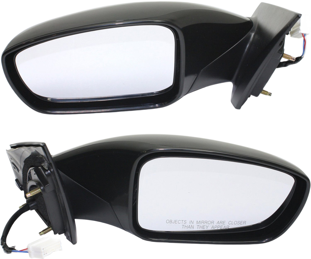 AM SONATA 11-14 MIRROR RH AND LH Power Manual Folding Non Heated Paintable No Signal Light Exc. Hybrid Model SKU SET HY46ER Partslink HY1320165 HY1321165 OEM 876103Q000-876203Q000