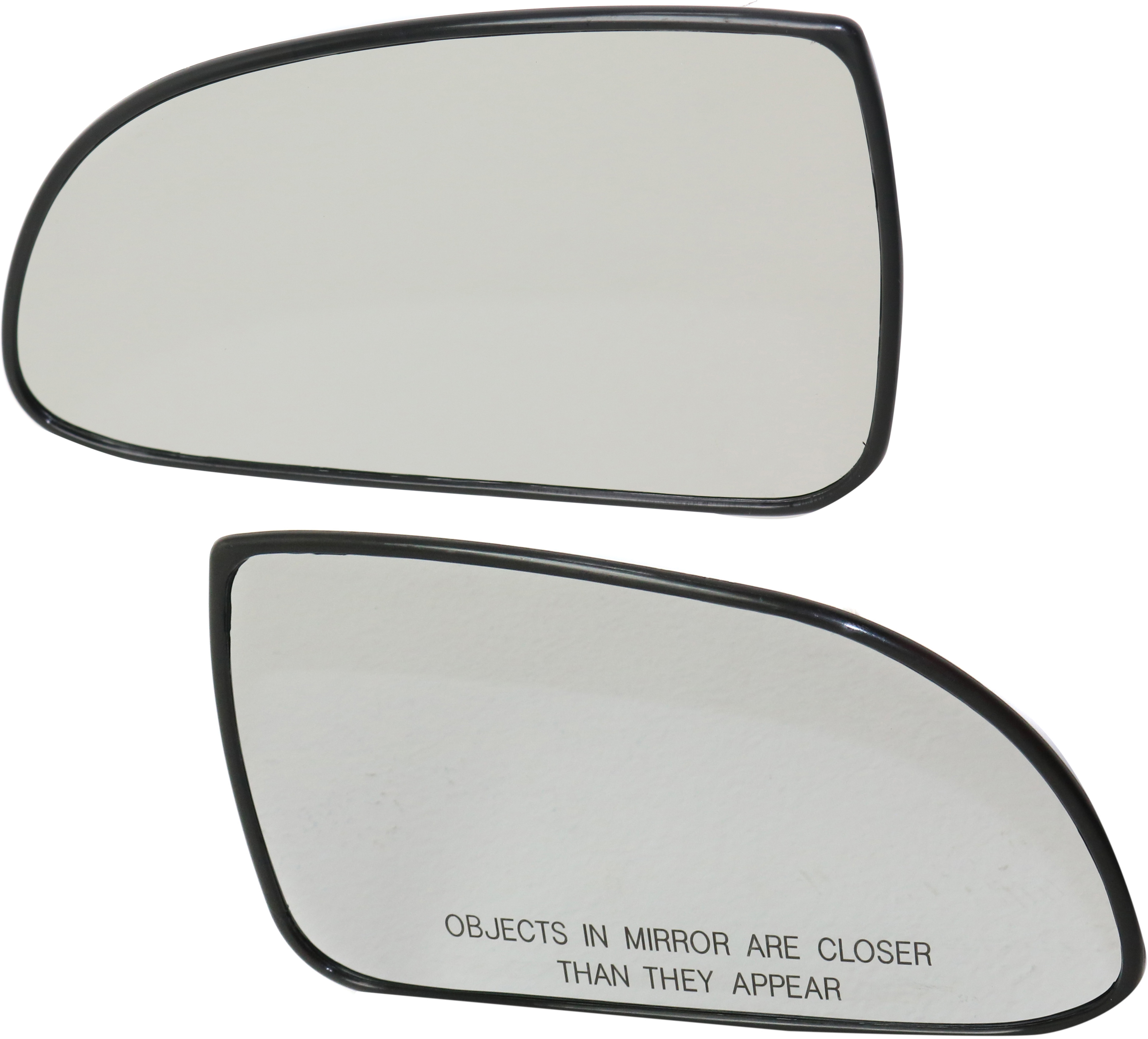 AM ACCENT 00-02 MIRROR GLASS RH AND LH Non Heated w Backing Plate Sedan Hatchback To 11-1-01 SKU SET HY64GR Partslink HY1325115 HY1324115 OEM 8762125100-8761125000